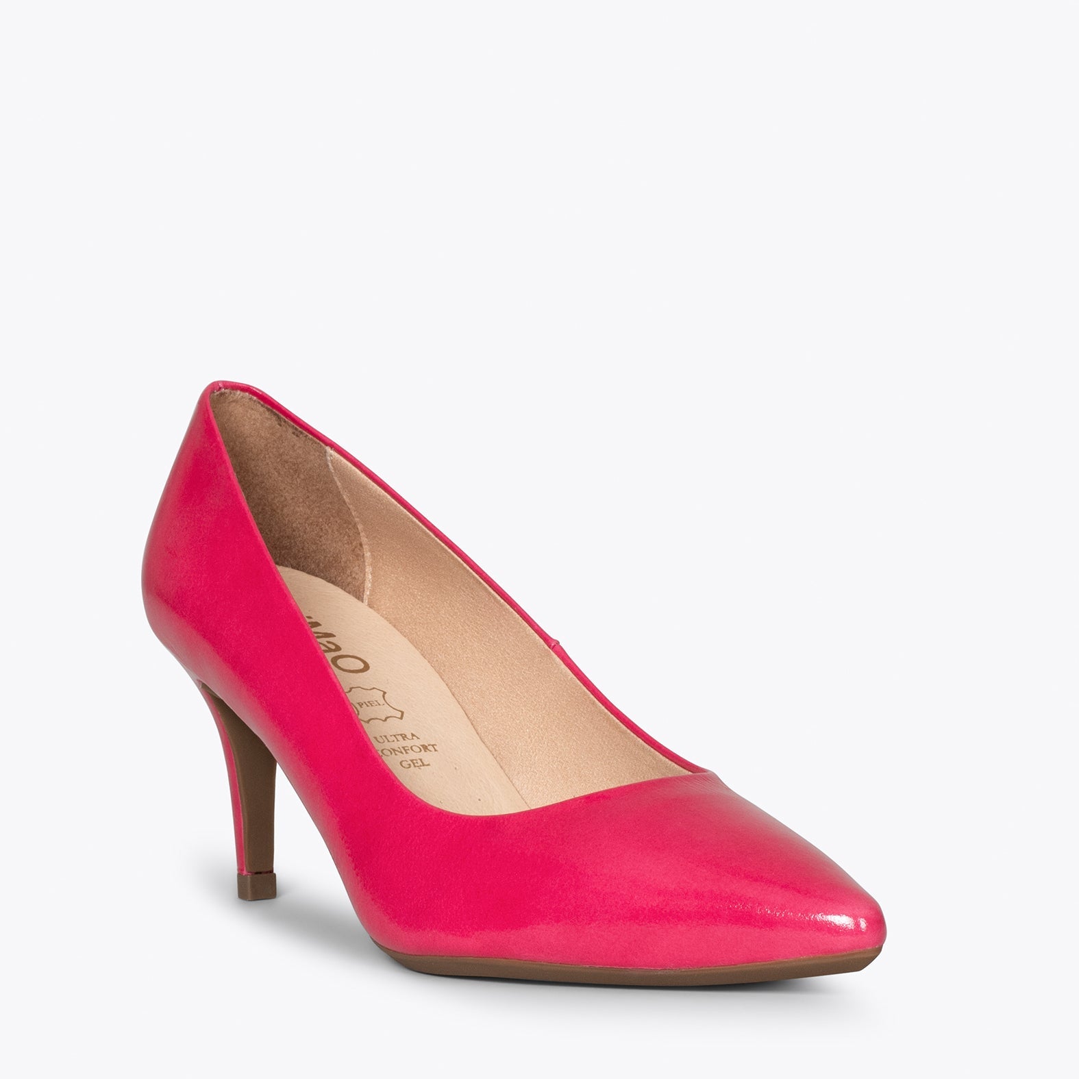 STILETTO - Zapatos de charol ROSA con tacón de aguja