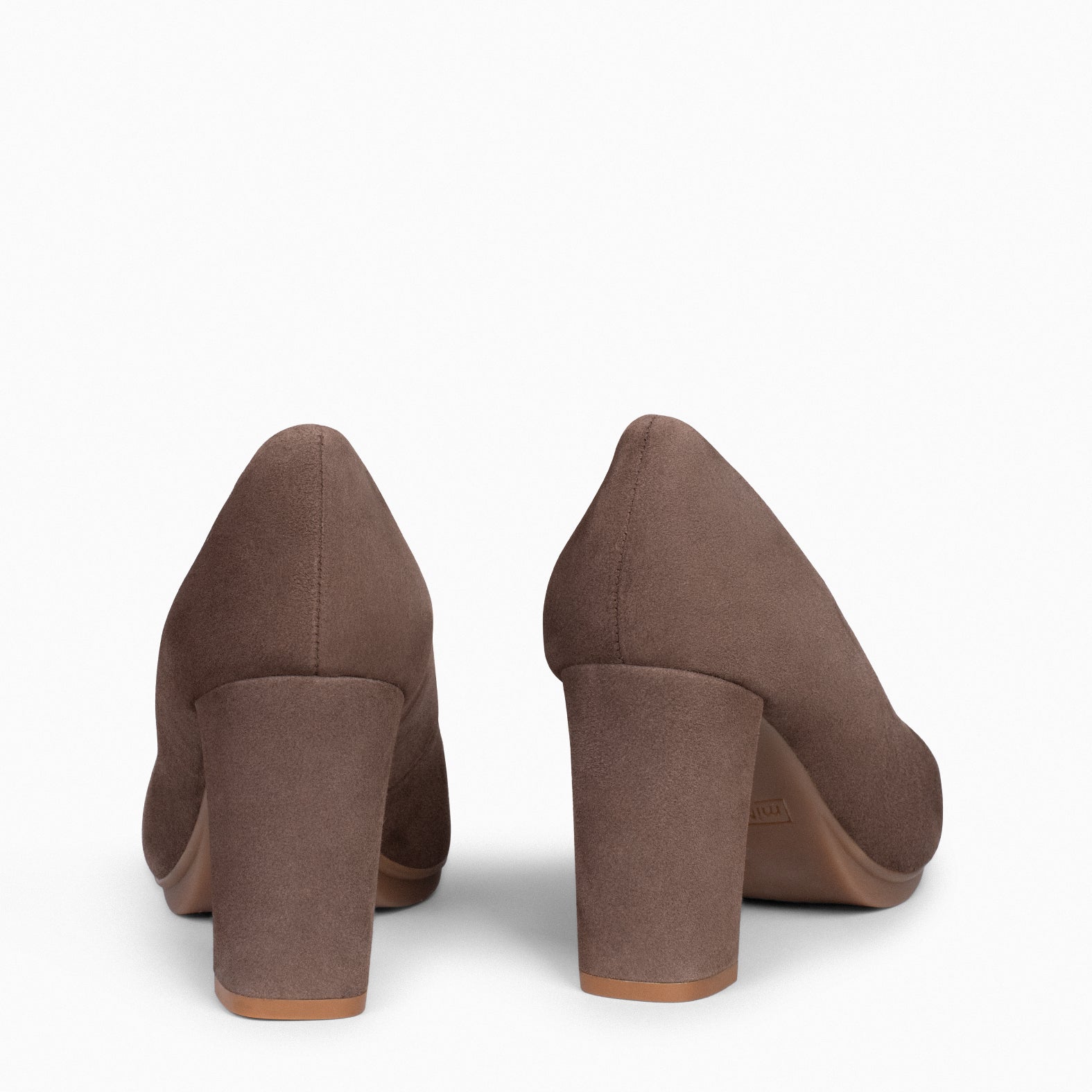 URBAN - Zapatos de tacón alto de ante MARRON