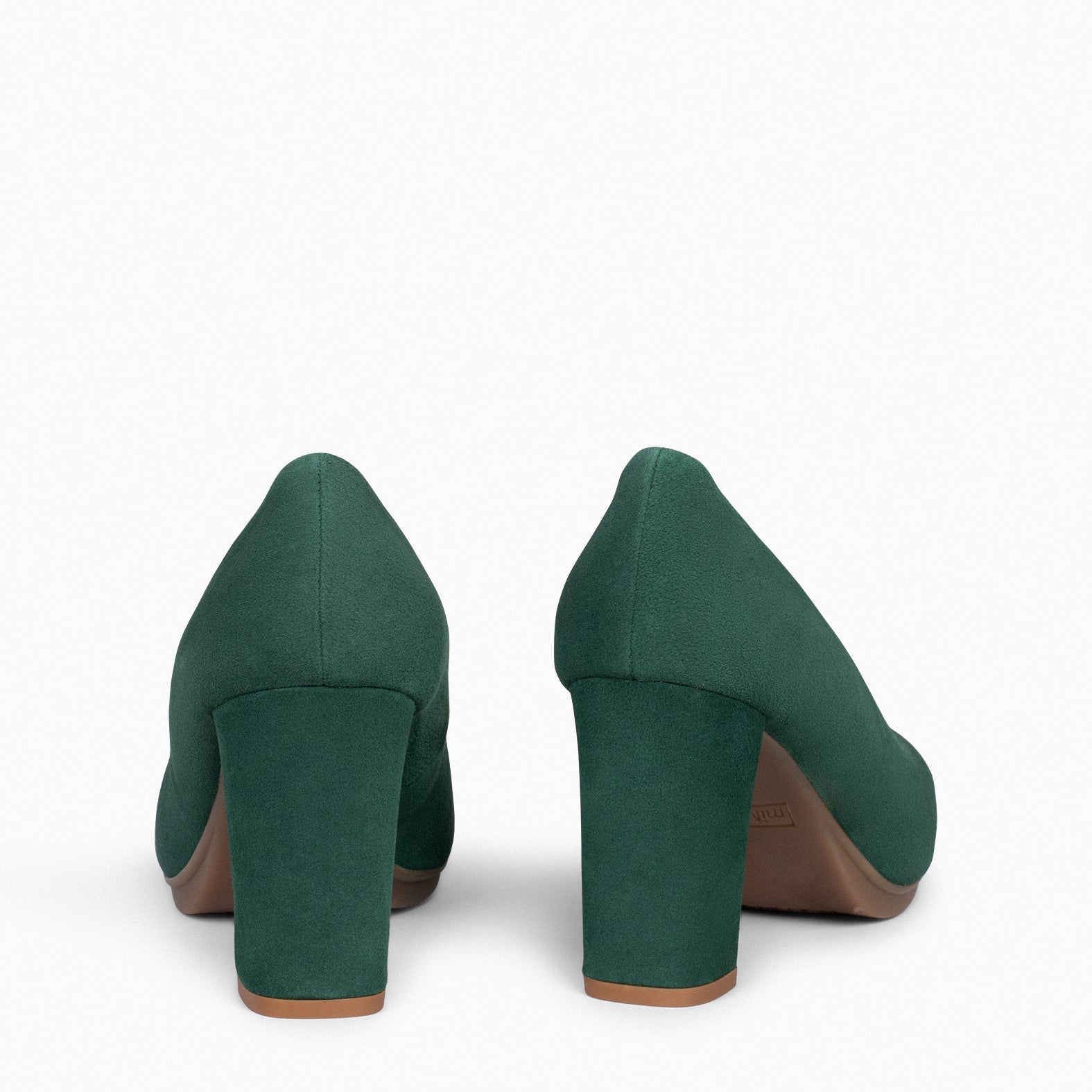 URBAN - Zapatos de tacón alto de ante VERDE