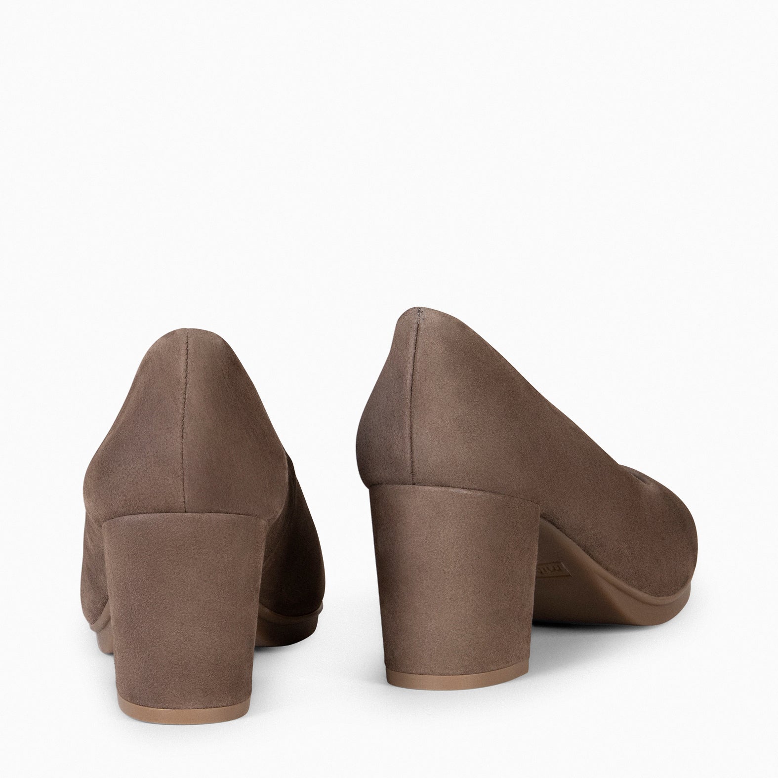 URBAN S - Zapatos de tacón medio de ante TAUPE