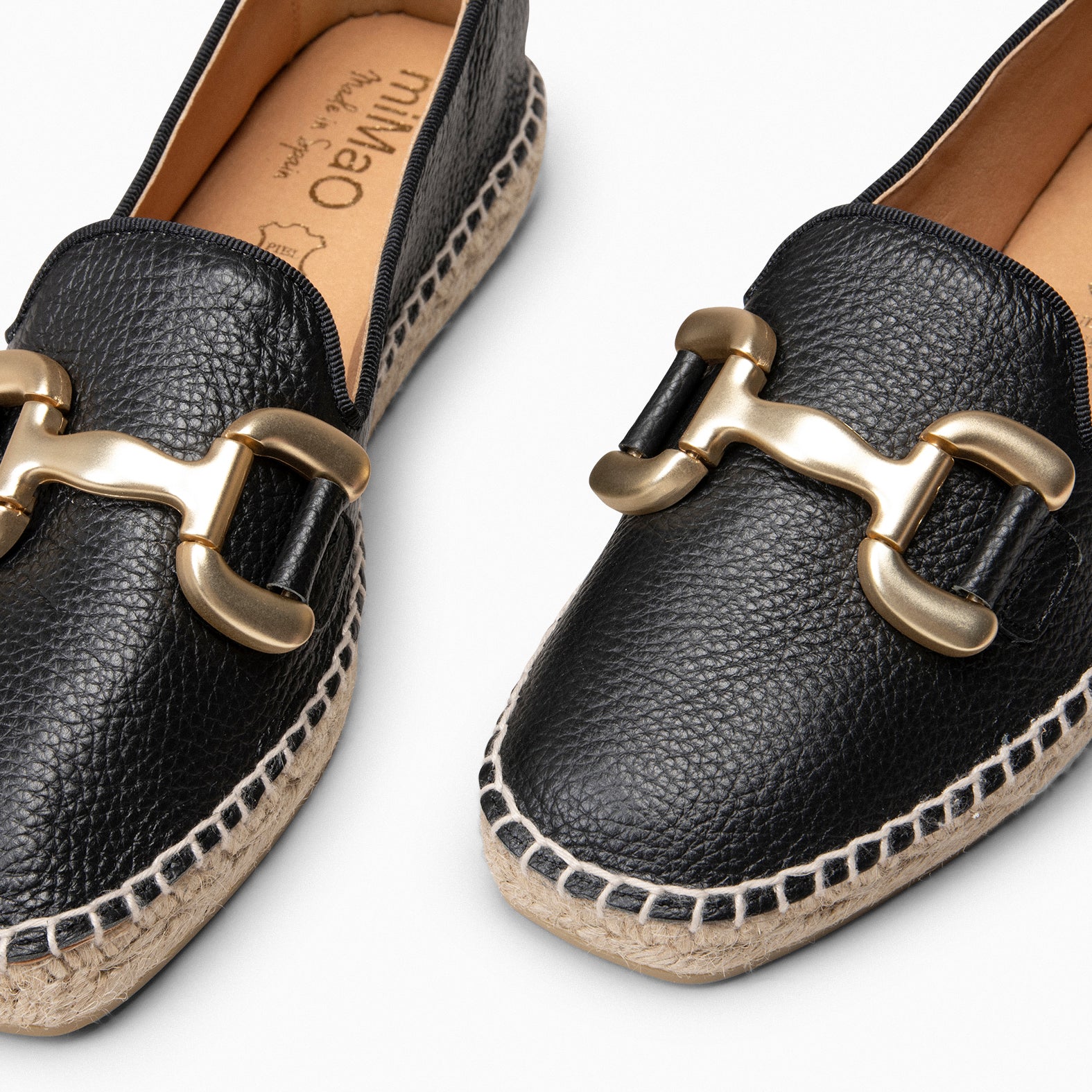MERAYA - ALPARGATA ELEGANTE NEGRO