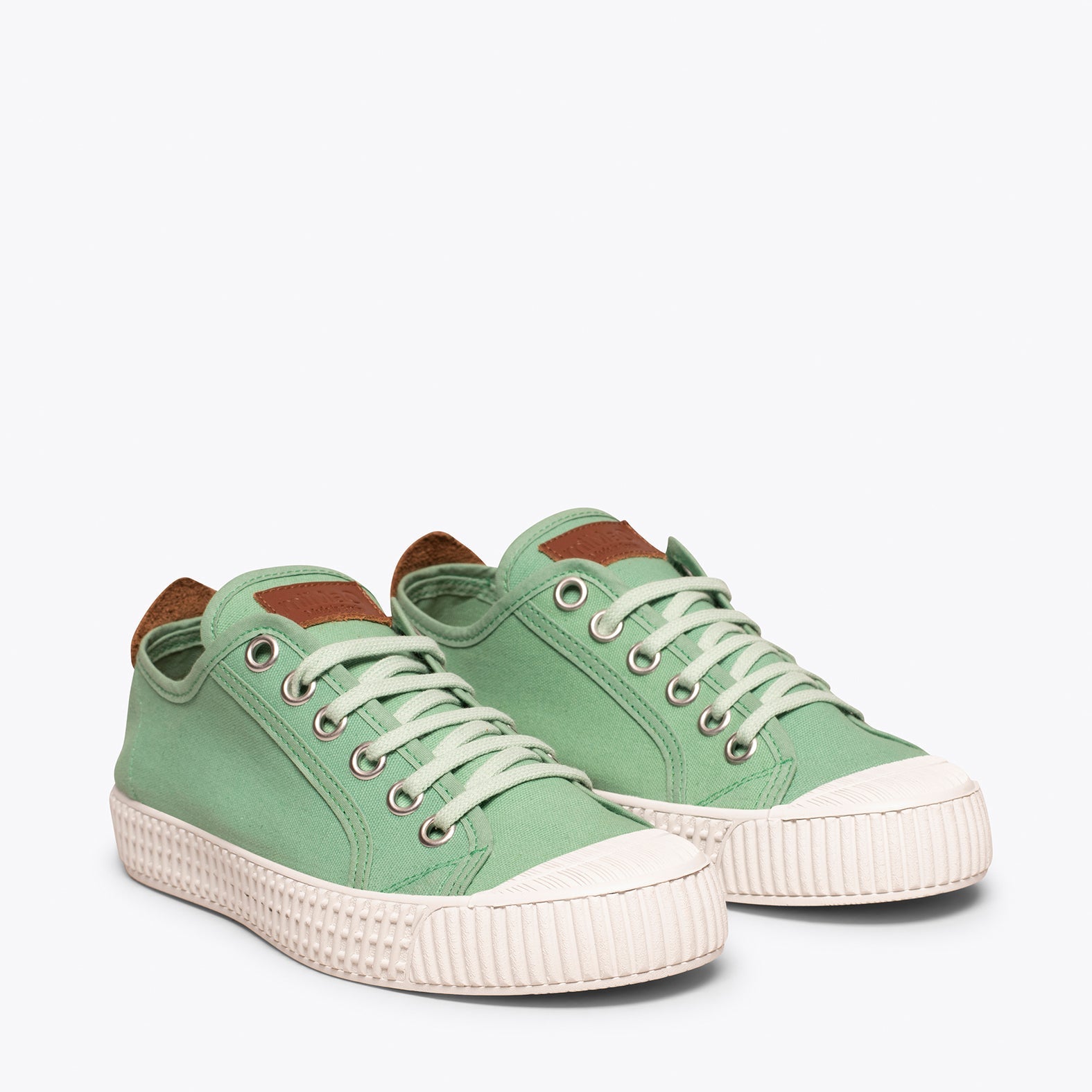 BAMBA Zapatillas de lona para mujer VERDE AGUA