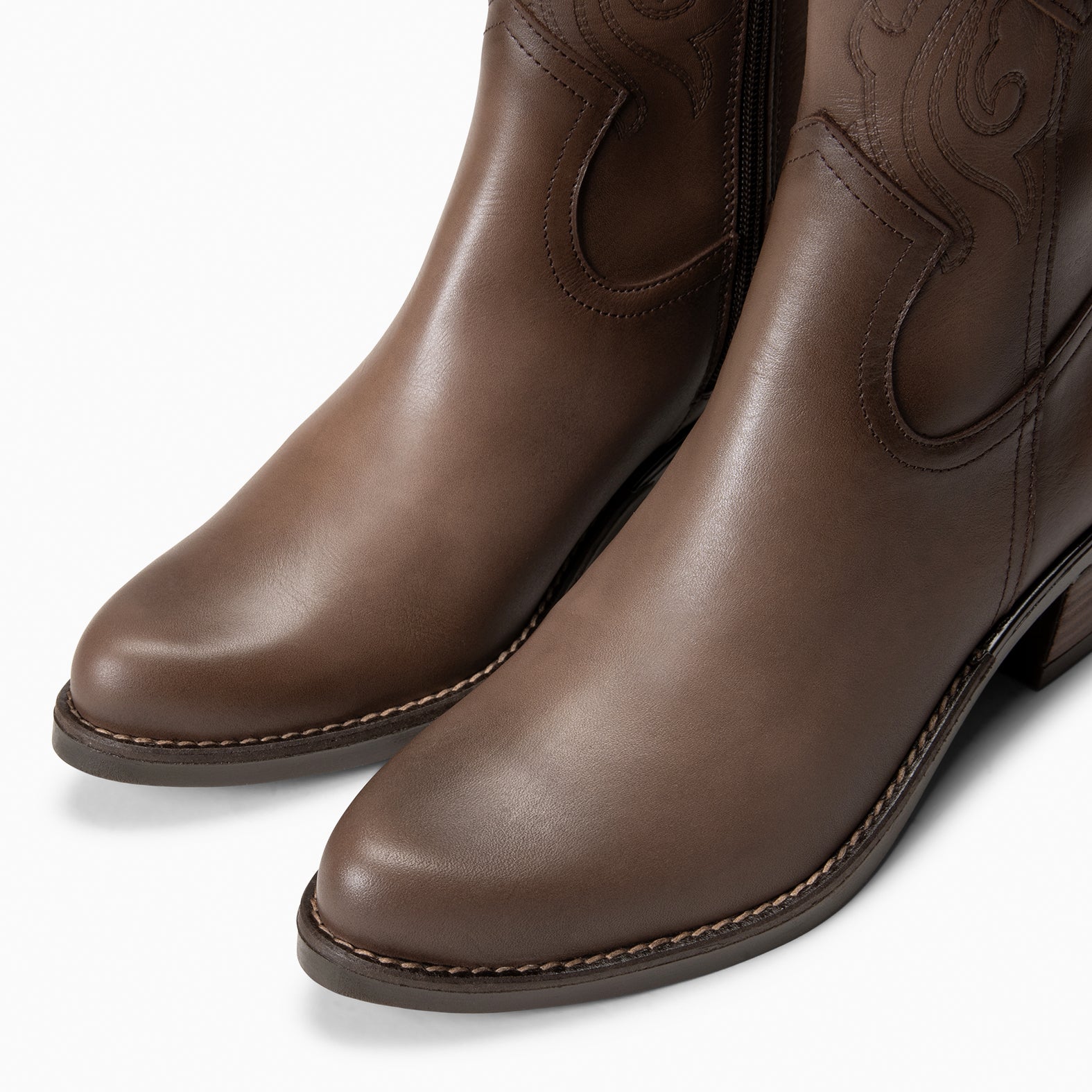 CYRUS - Botines cowboy TAUPE