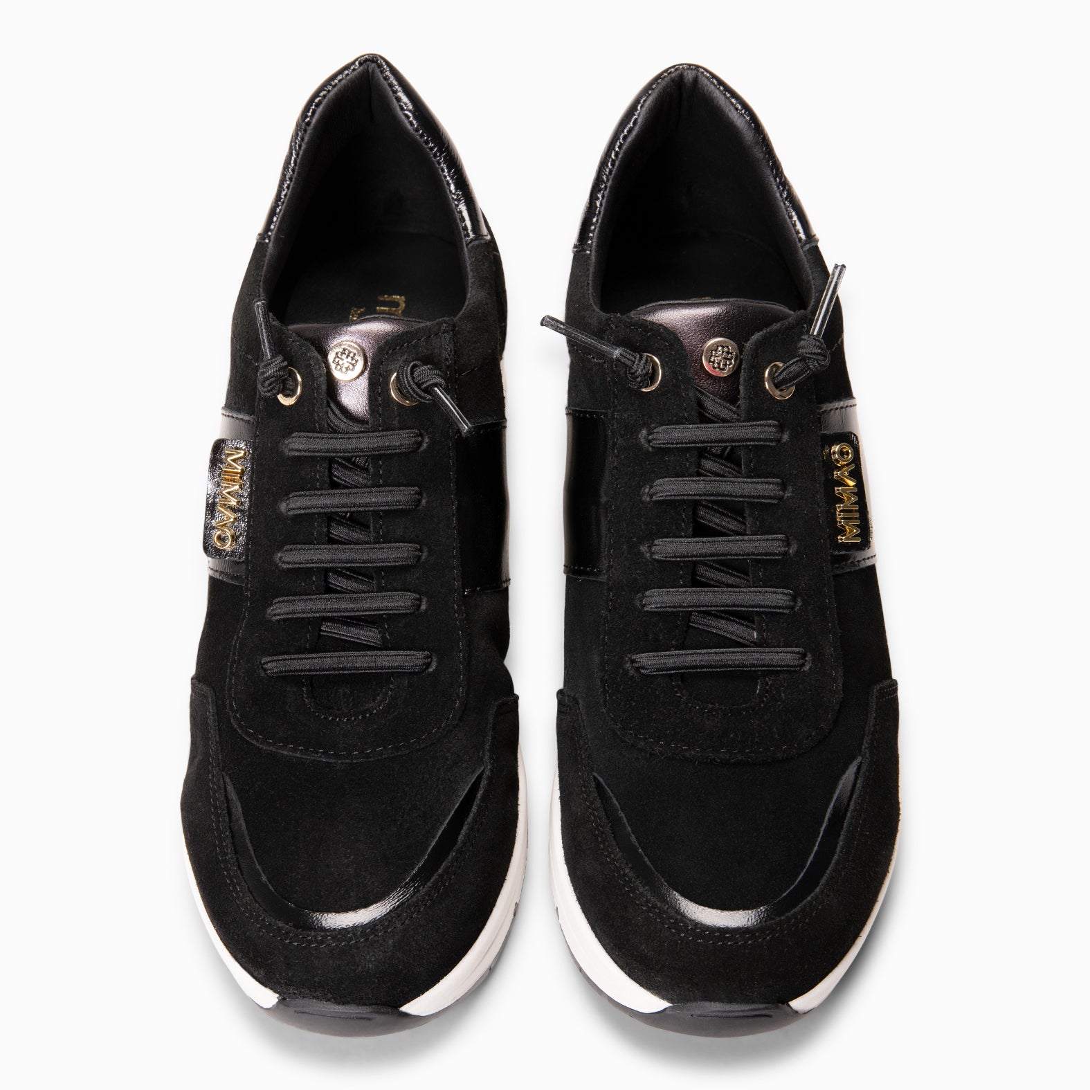PAU - Zapatillas con cuña NEGRO