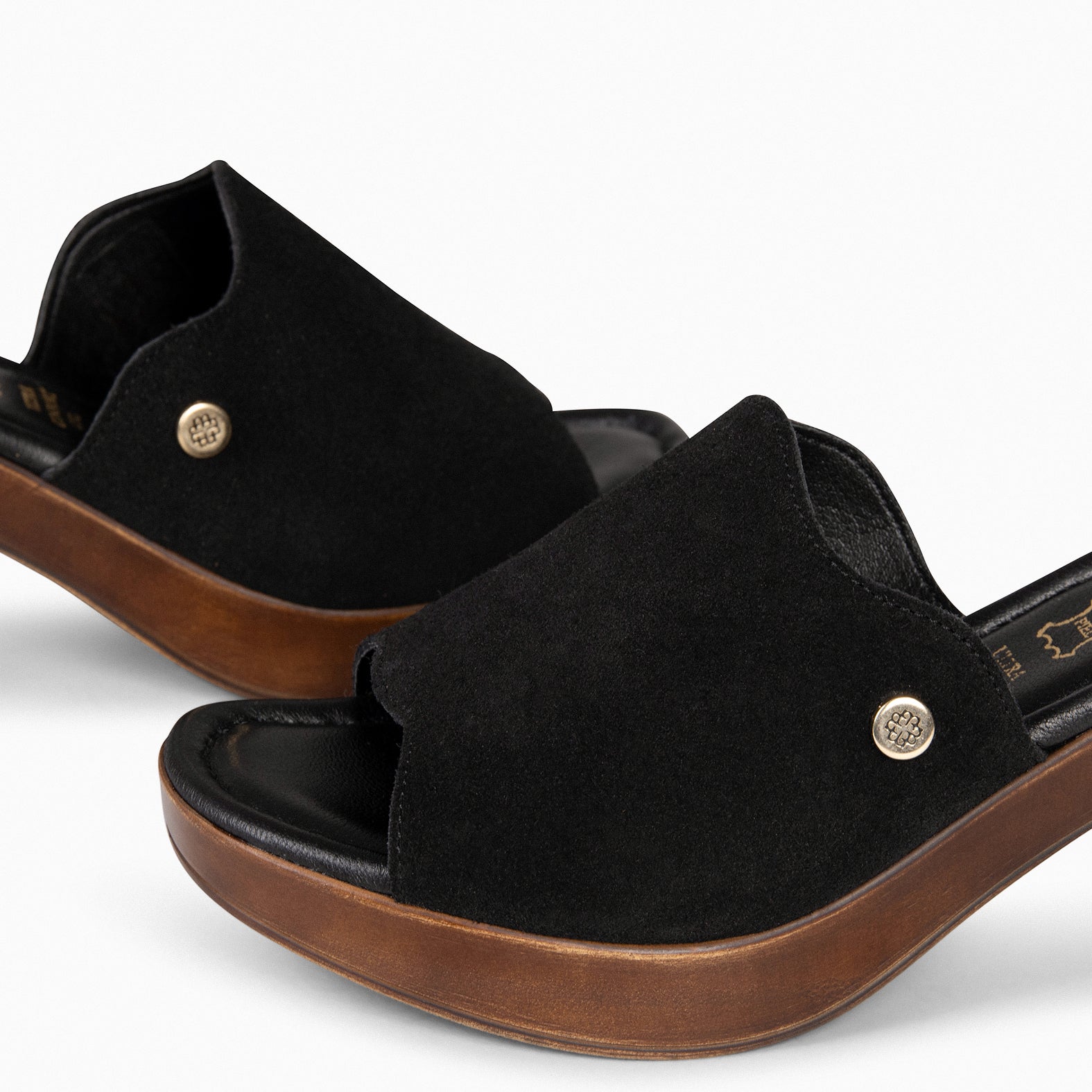 ADELA - Zuecos con tacón NEGRO