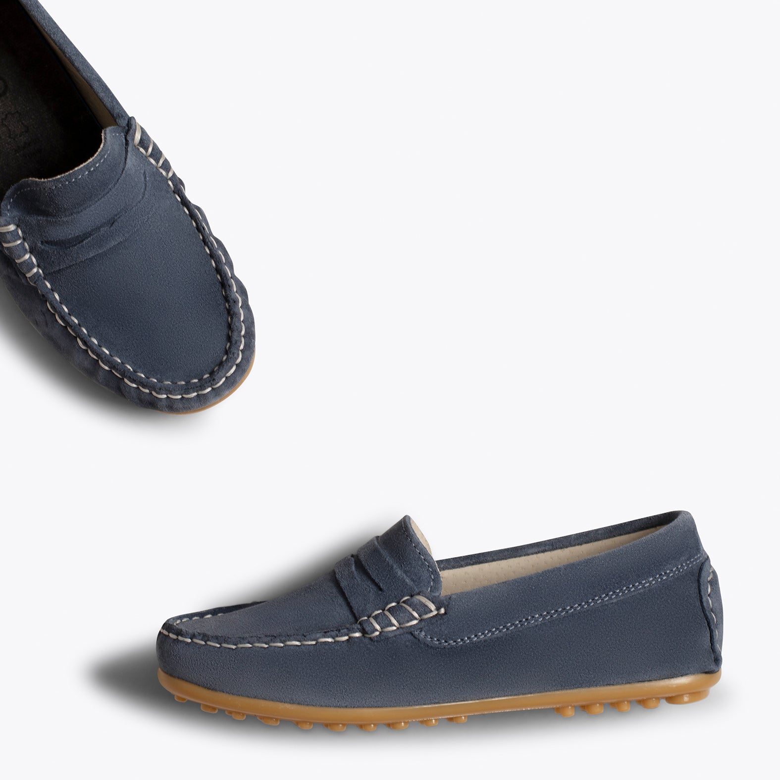 MOCASÍN Mocasines JEANS para niños de piel