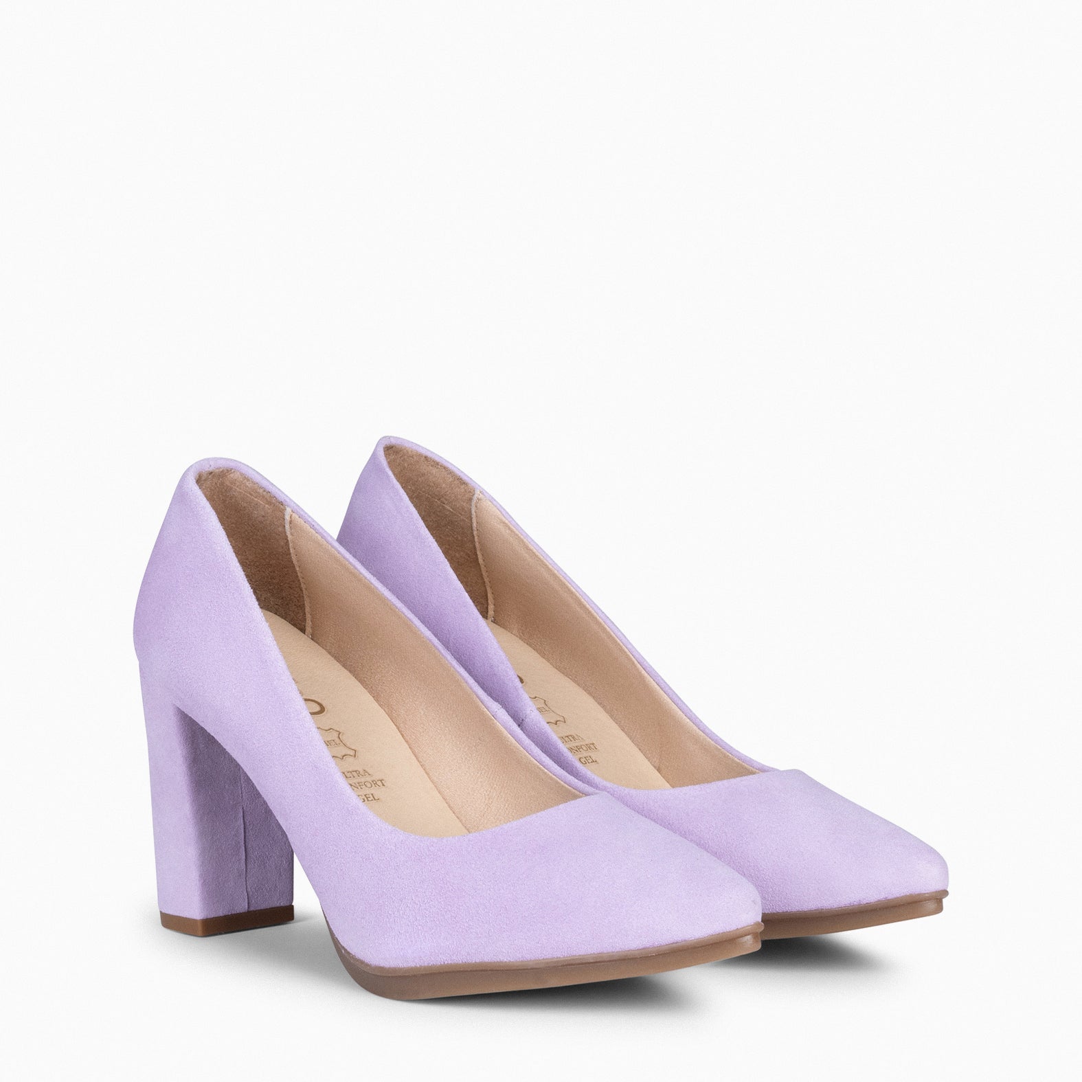 URBAN - Zapatos de tacón alto de ante LILA