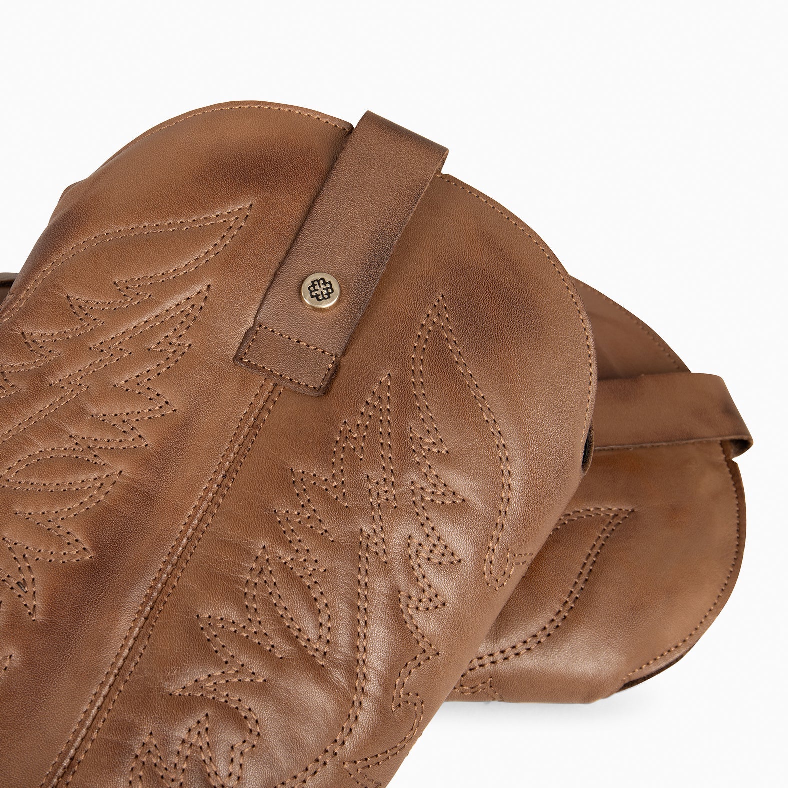 UTAH - Botas Cowboy bordado MARRON