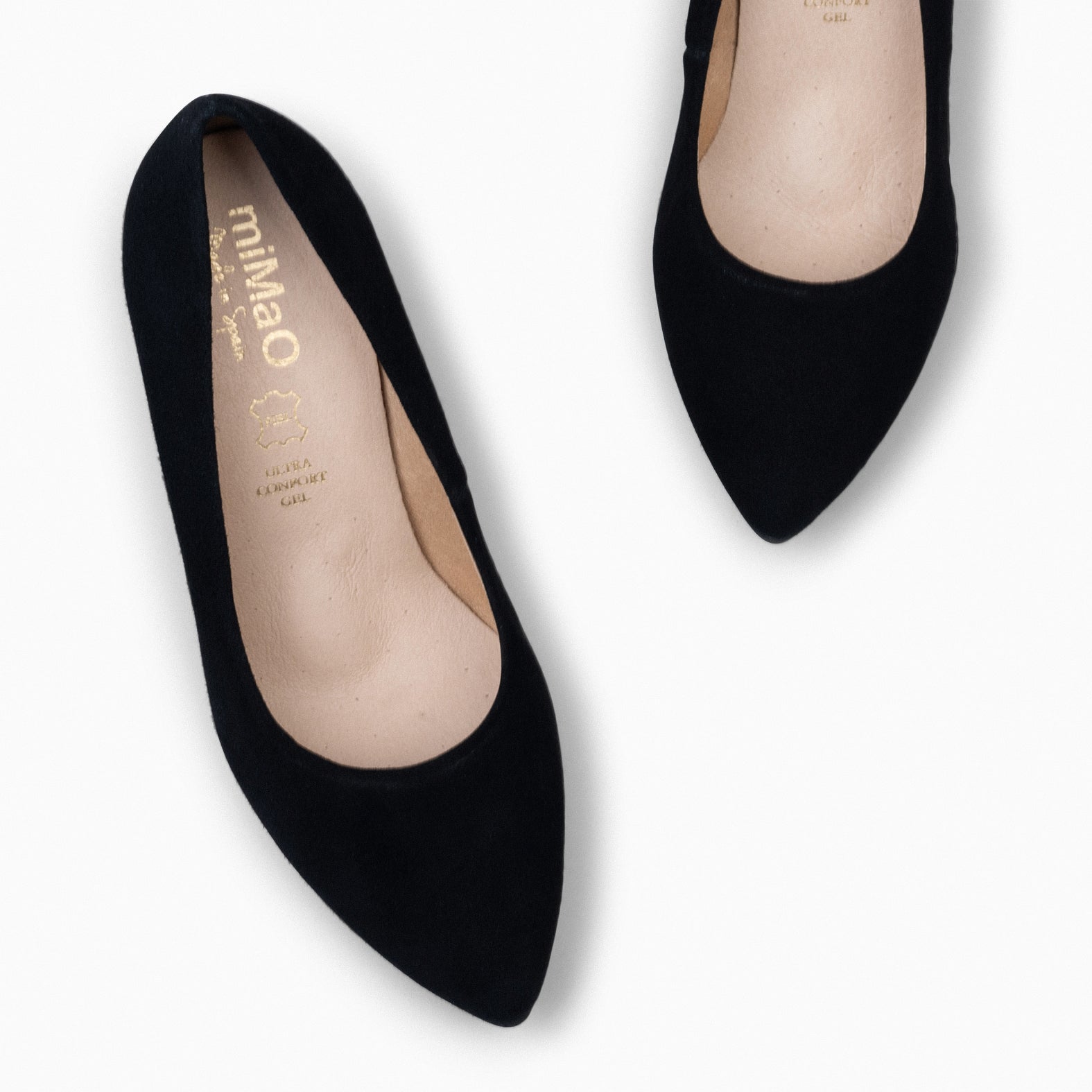 URBAN - Zapatos de tacón alto de ante NEGRO