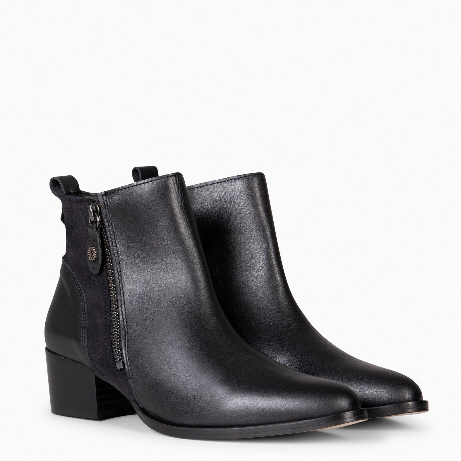 REBECA - Botines de tacón NEGRO