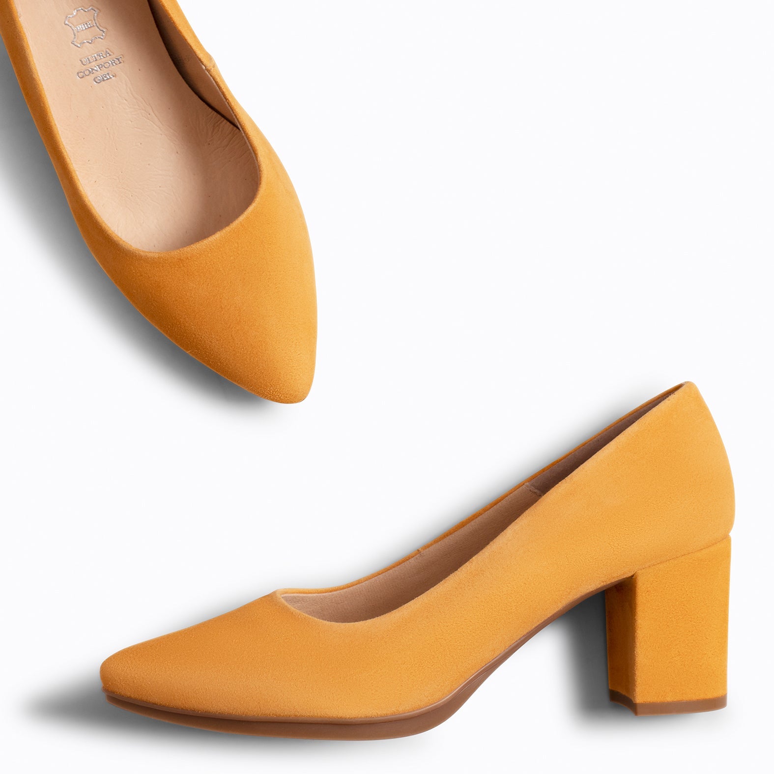 URBAN S Zapatos de tacón medio MOSTAZA