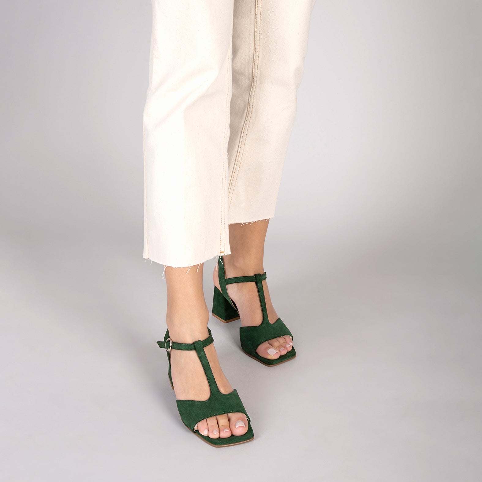ITAKA - Sandalias de tacón alto VERDE