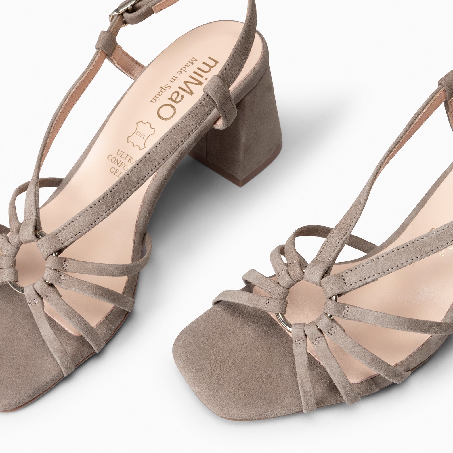 SOLEIL - Sandalias de tacón TAUPE
