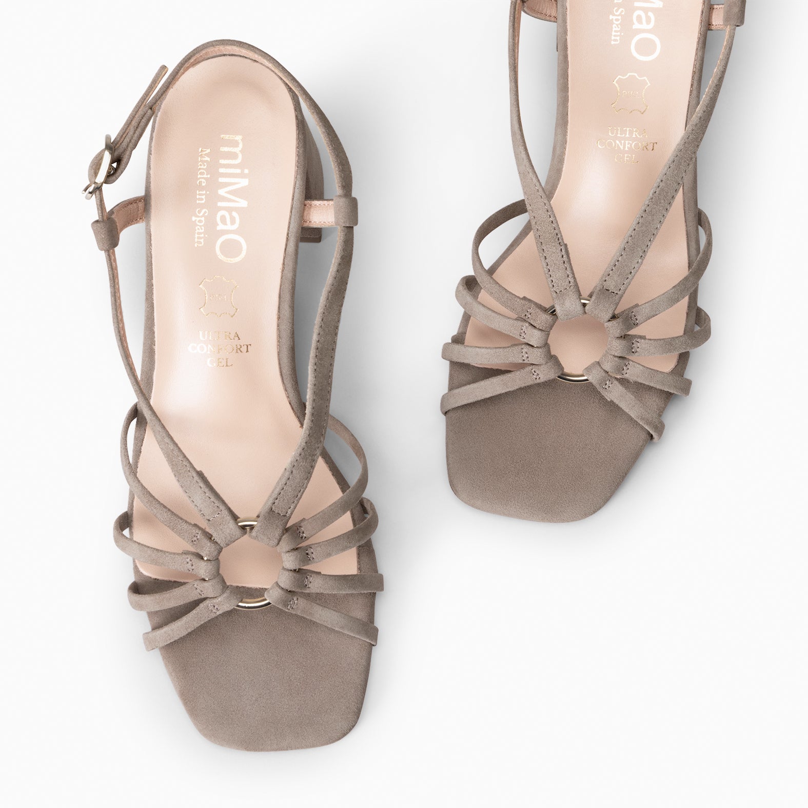 SOLEIL - Sandalias de tacón TAUPE