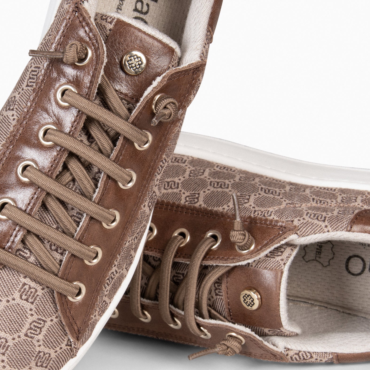 TOULOUSE - Zapatillas cordones elásticos MARRON
