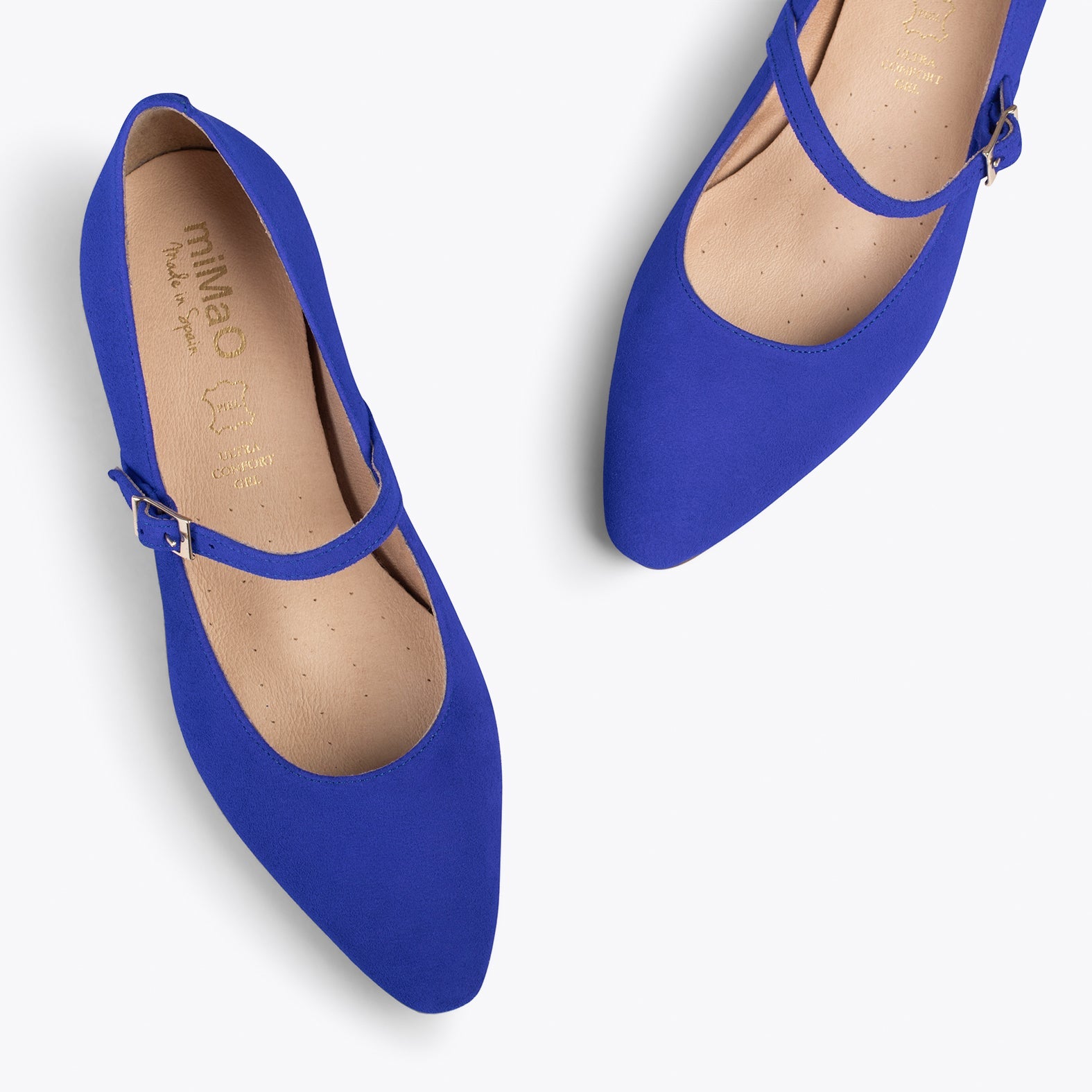 MERCEDITAS - Zapatos planos con hebilla AZUL ELÉCTRICO