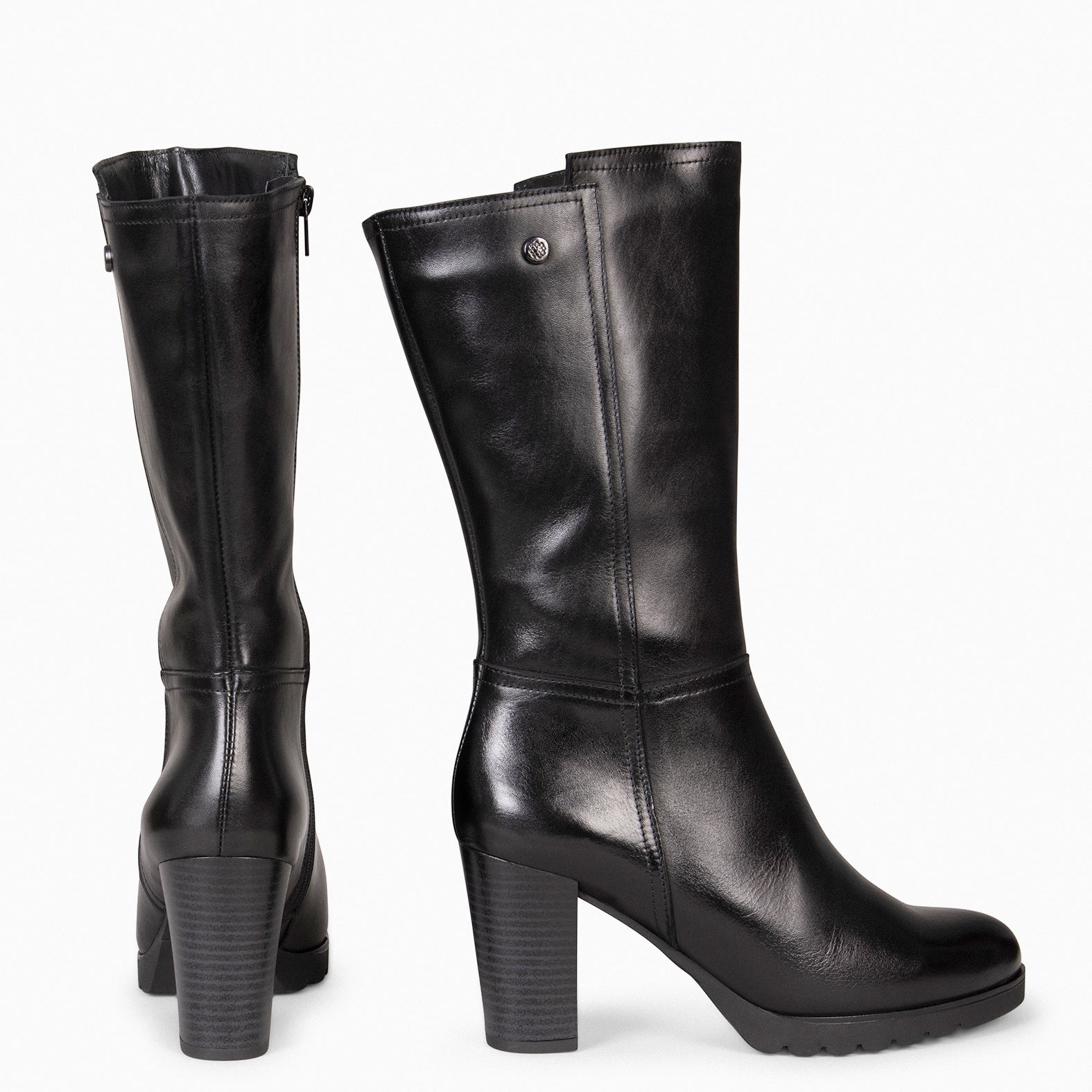ARIANA - Botas de tacón y plataforma NEGRO
