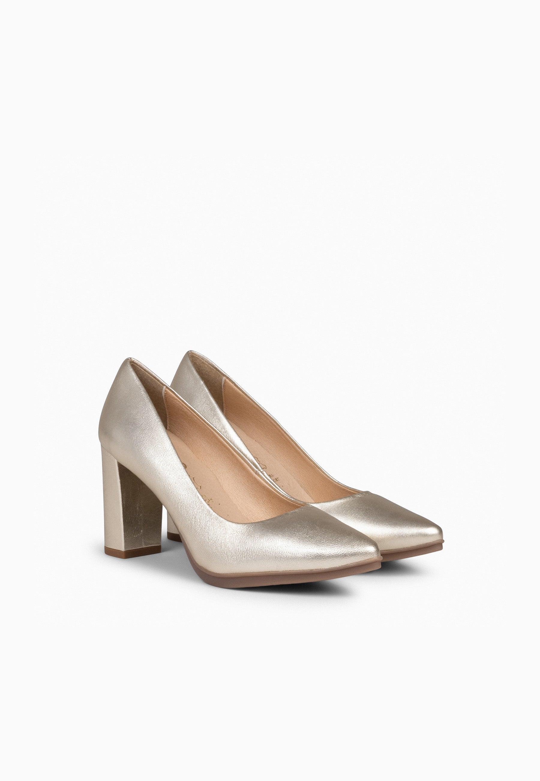 URBAN SPLASH - Zapatos de tacón con piel metalizada PLATINO