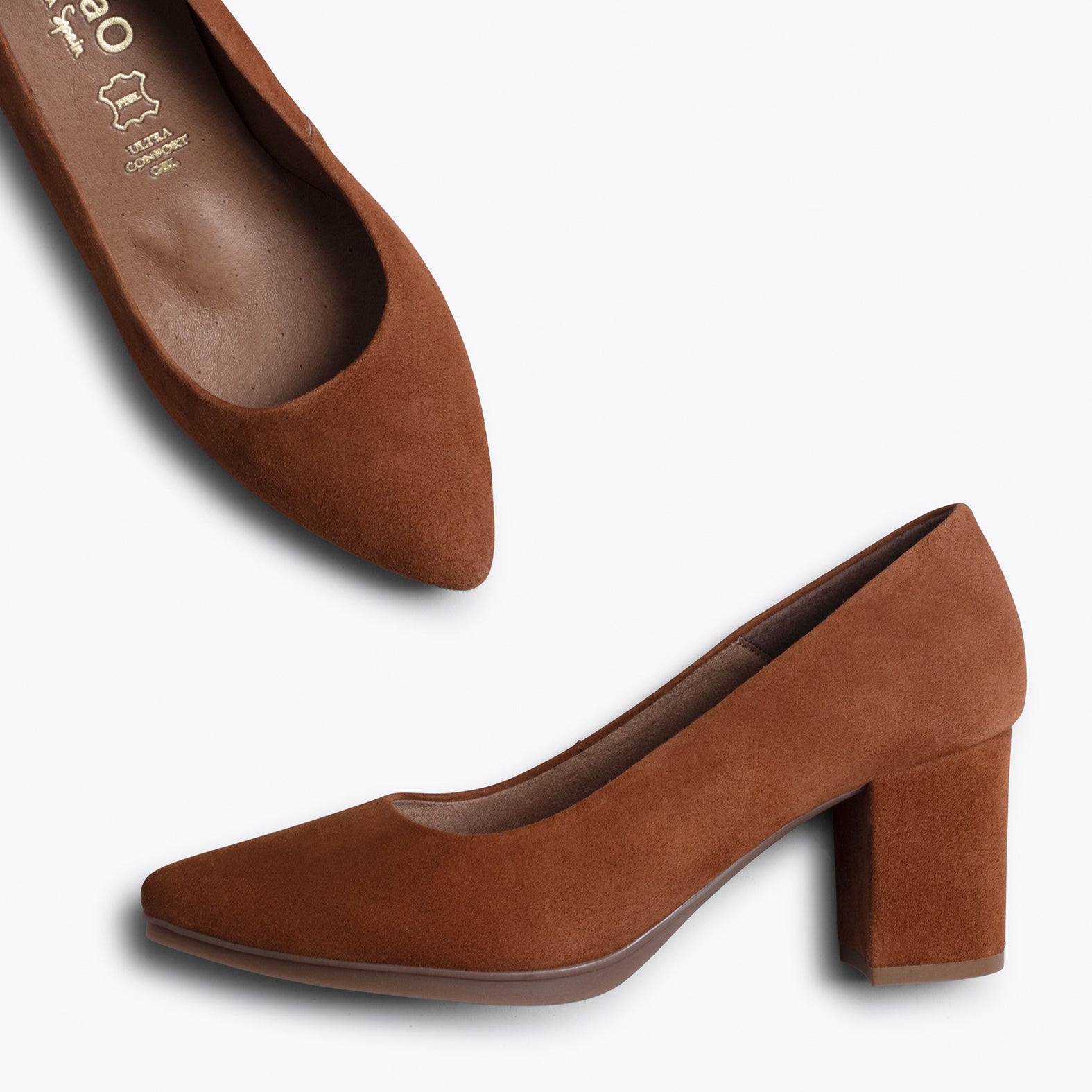 URBAN S - Zapato de tacón medio MARRÓN