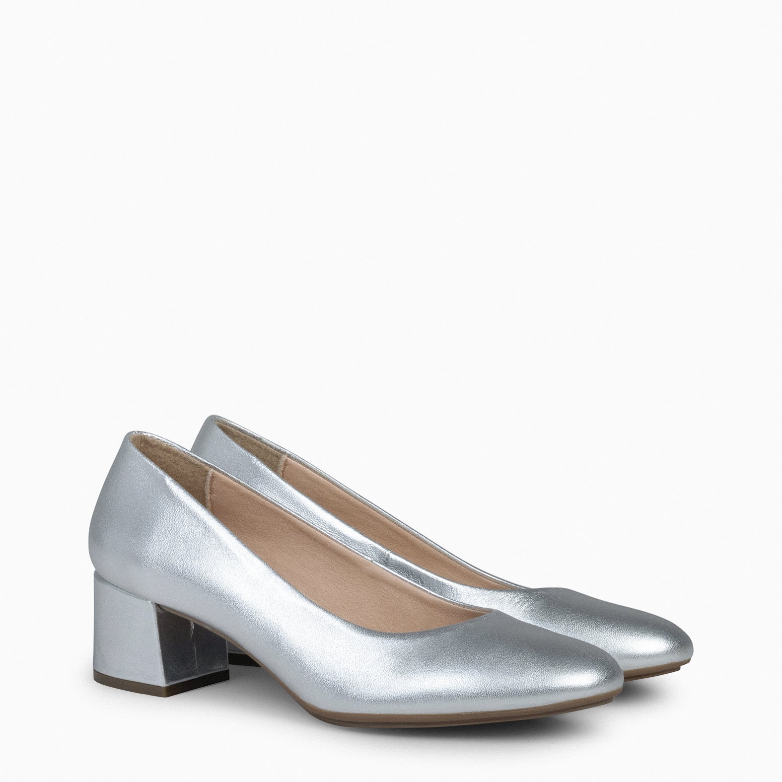 URBAN REDONDO SPLASH - Zapatos de tacón bajo PLATA