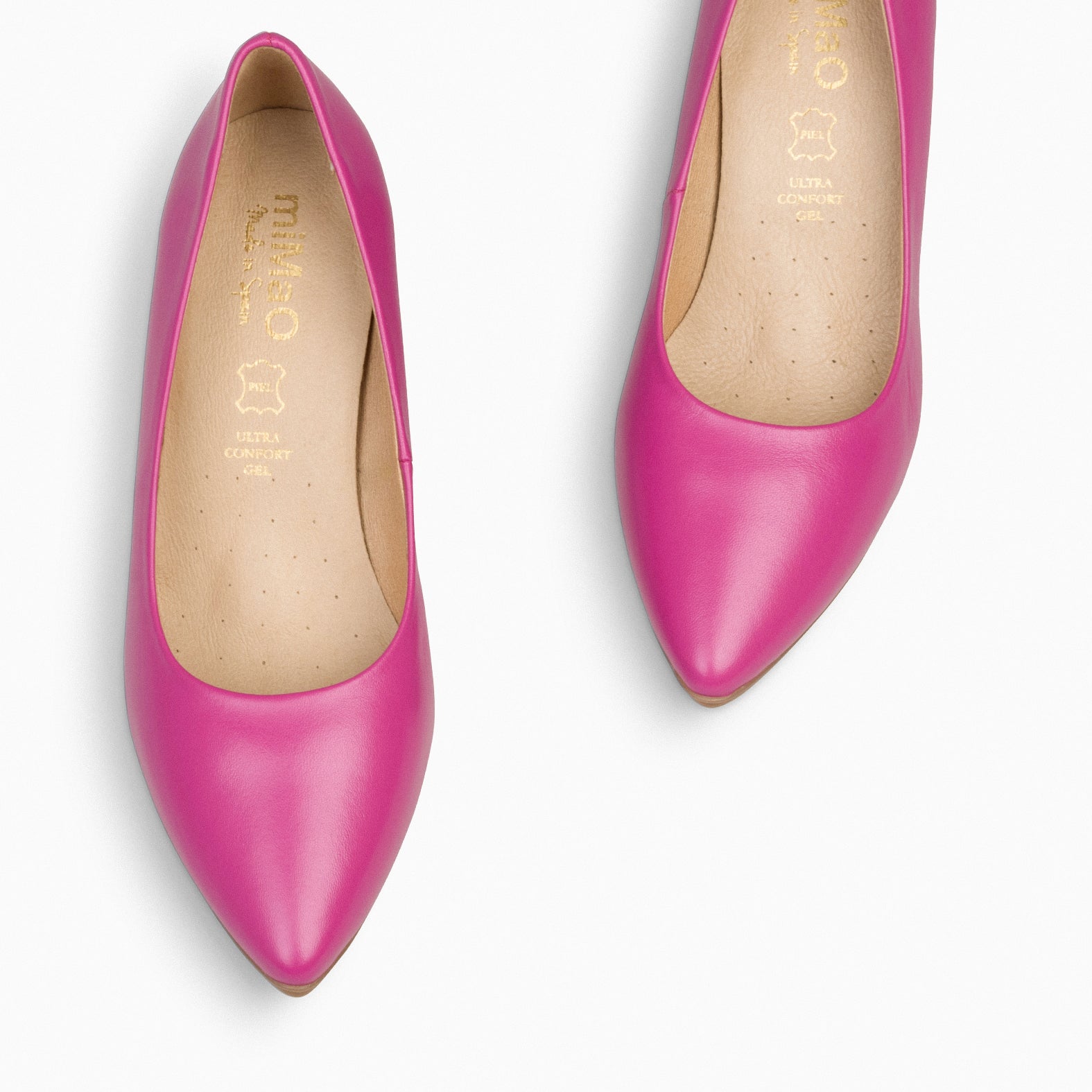 URBAN S SALÓN - Zapatos de tacón medio de napa FUCSIA