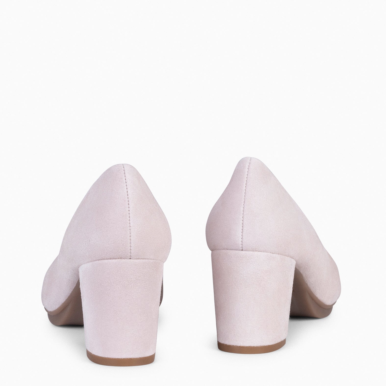 URBAN S - Zapato de tacón medio ante ROSA CLARO