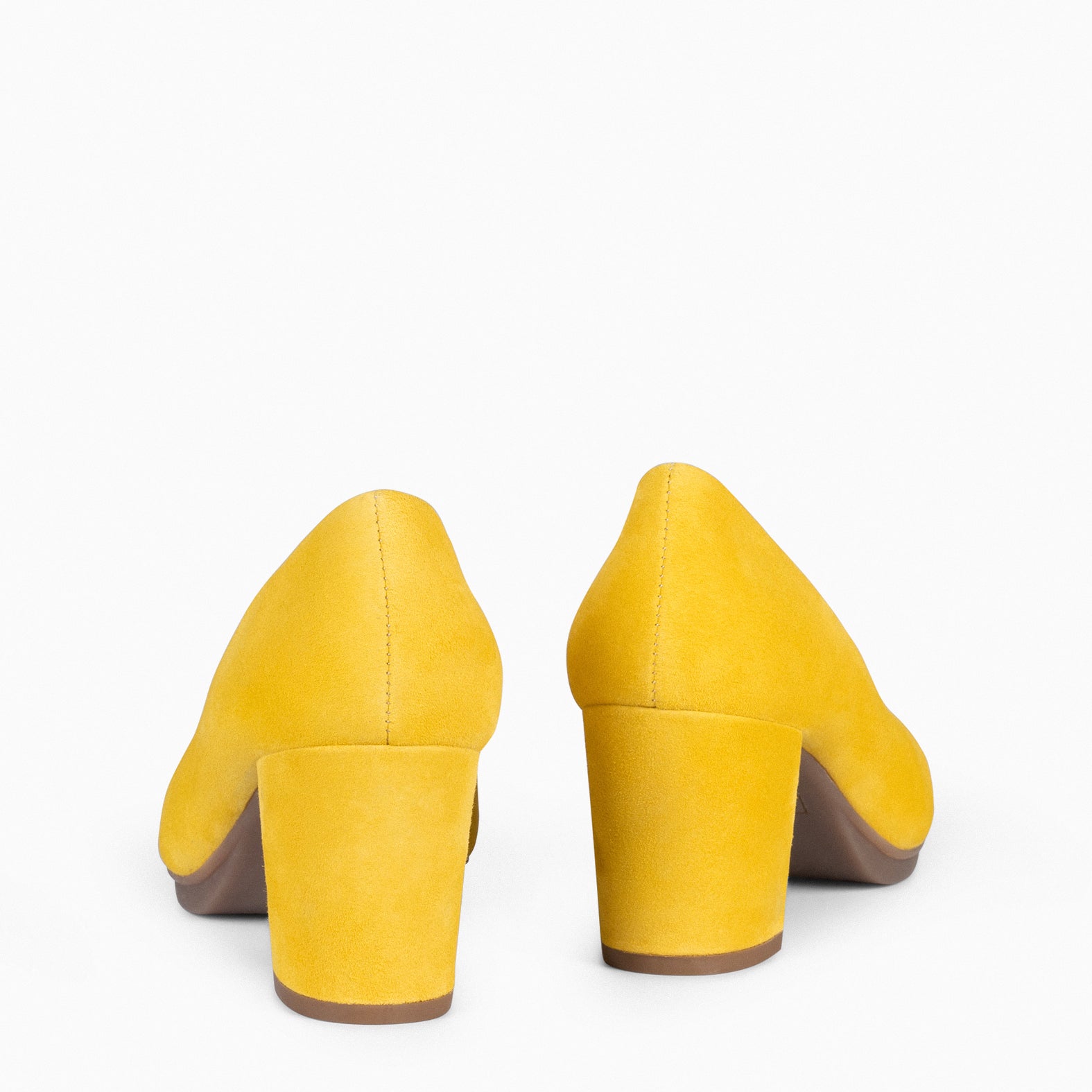 URBAN S - Zapatos de tacón medio ante AMARILLO