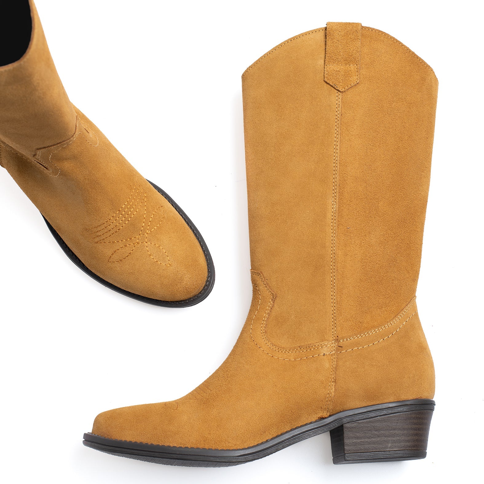 TEXANA Botas cowboy de mujer CAMEL