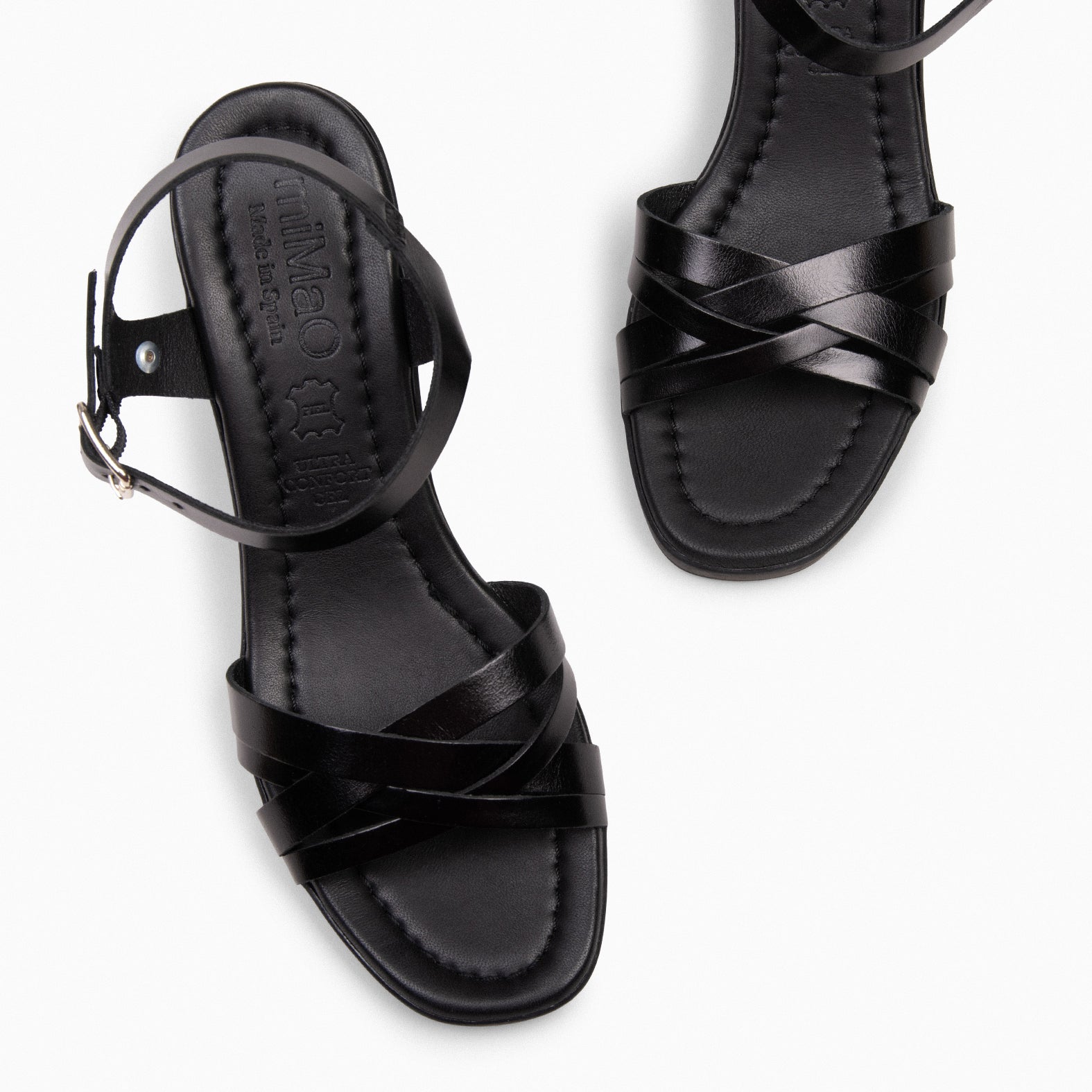 AROA - Sandalias tacón Alto NEGRO