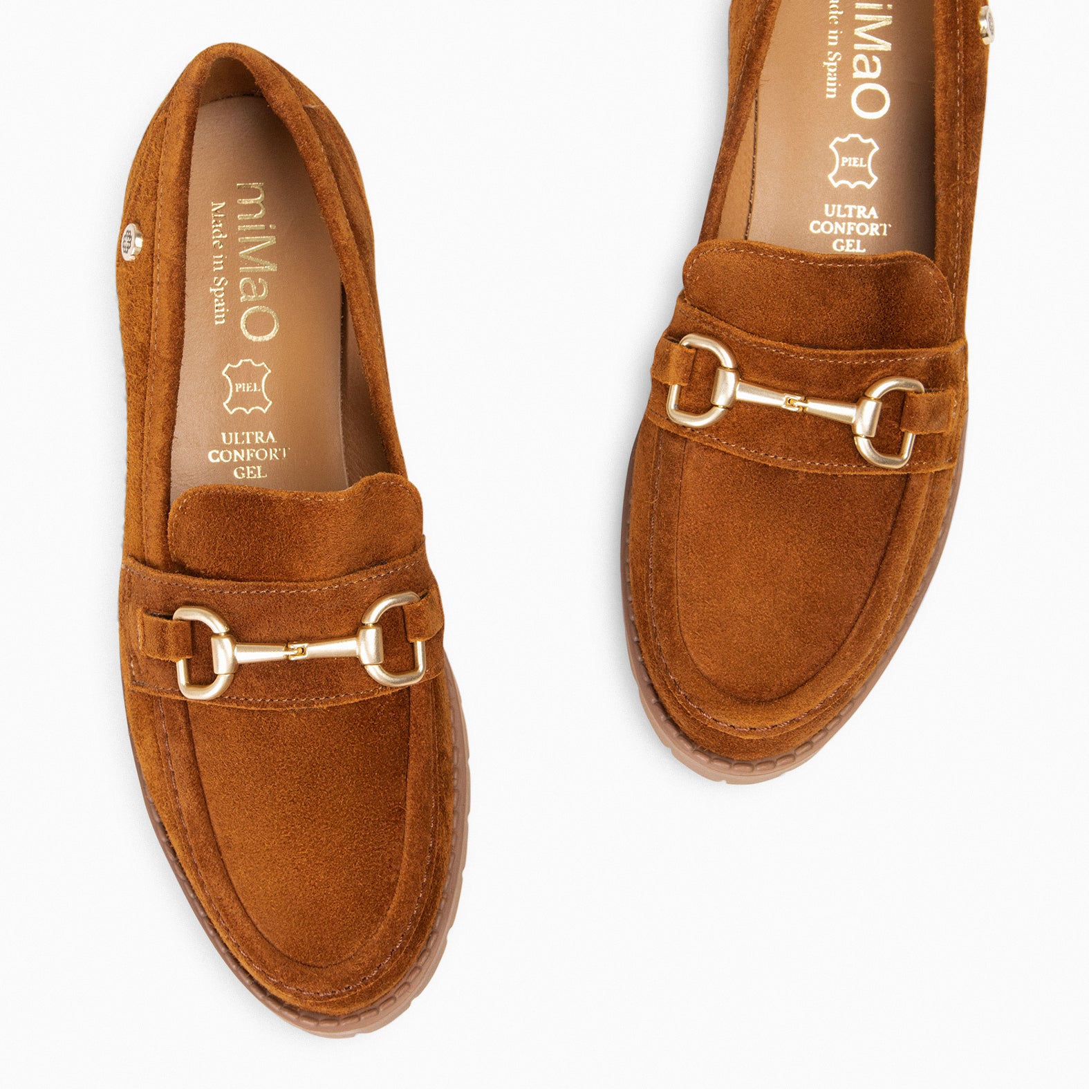 TREVILLA - Mocasín con aplique metálico CAMEL