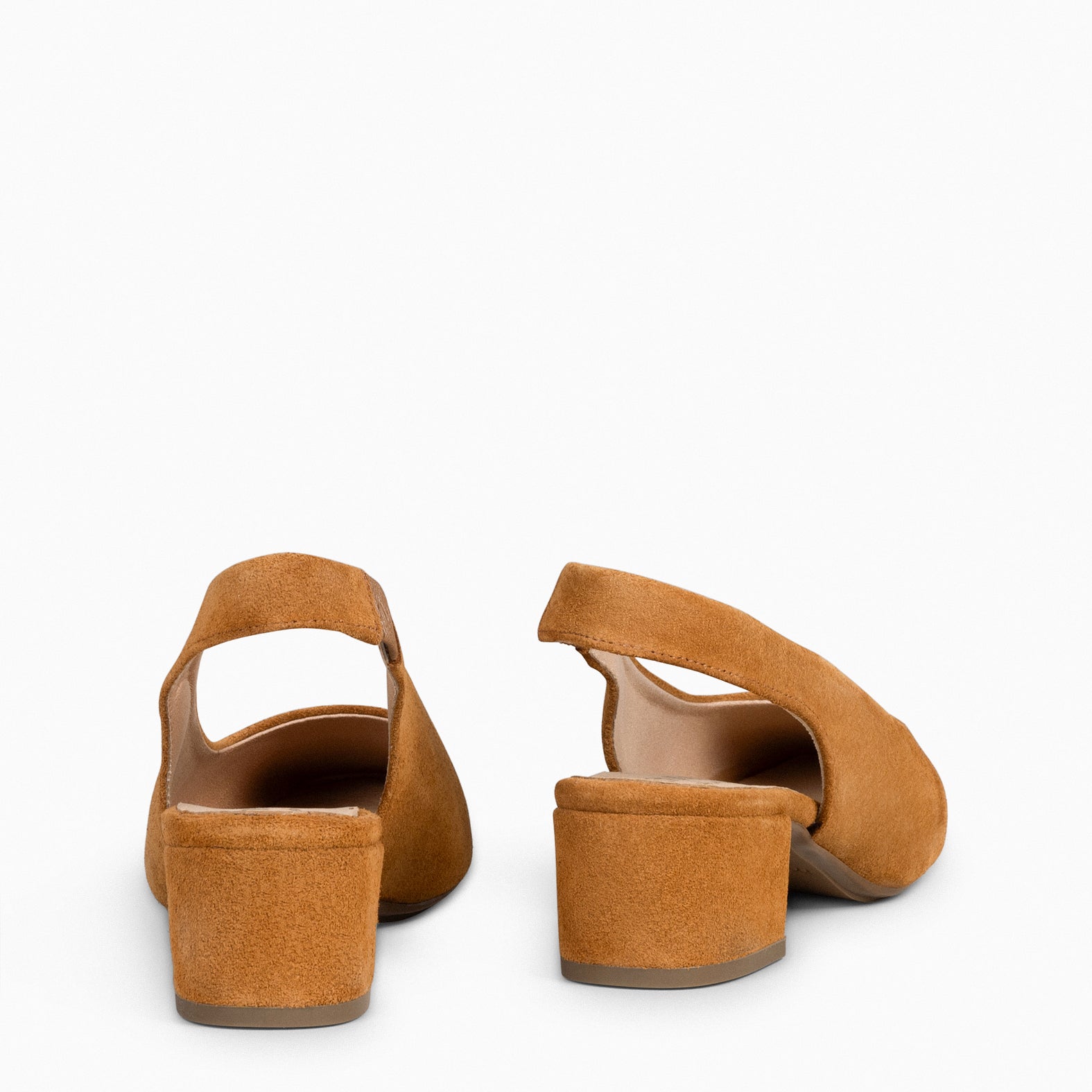 URBAN LADY – Zapatos de Tacón Destalonados CAMEL