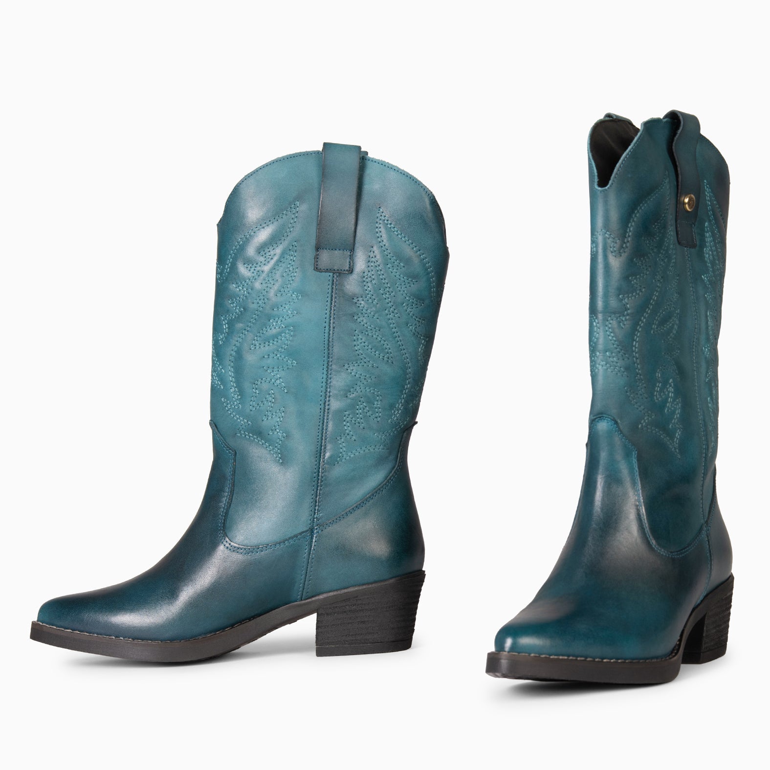 UTAH - Botas Cowboy bordado AZUL