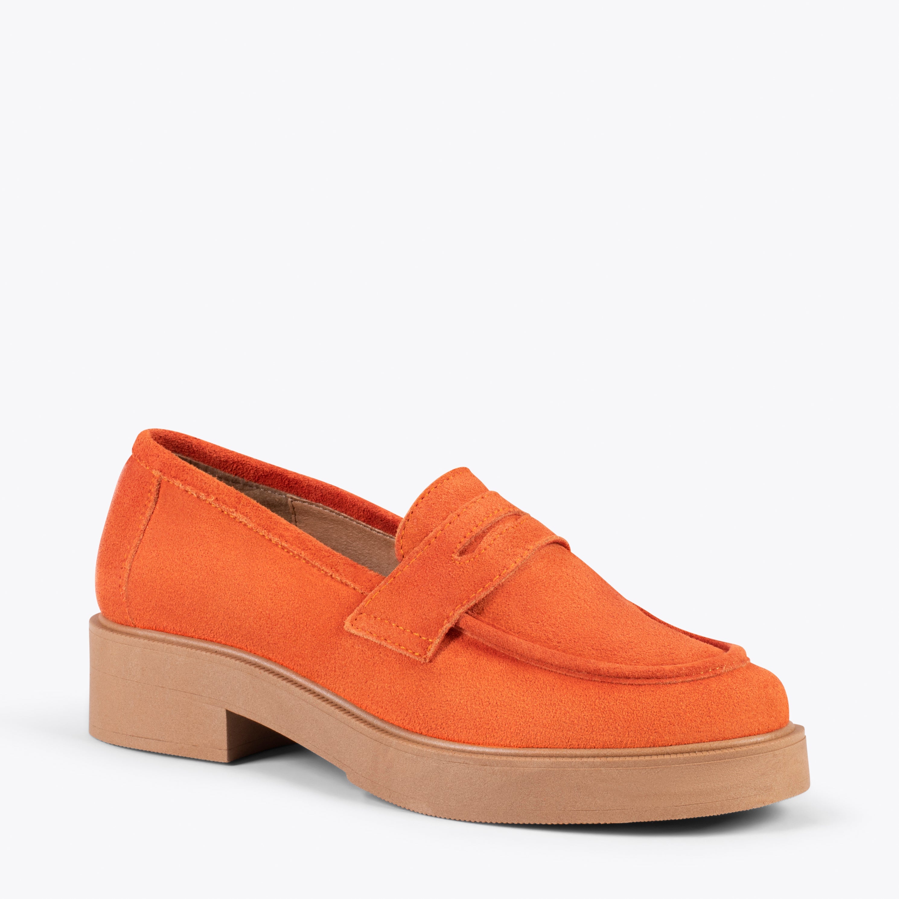CASUAL - Mocasines básicos con antifaz NARANJA