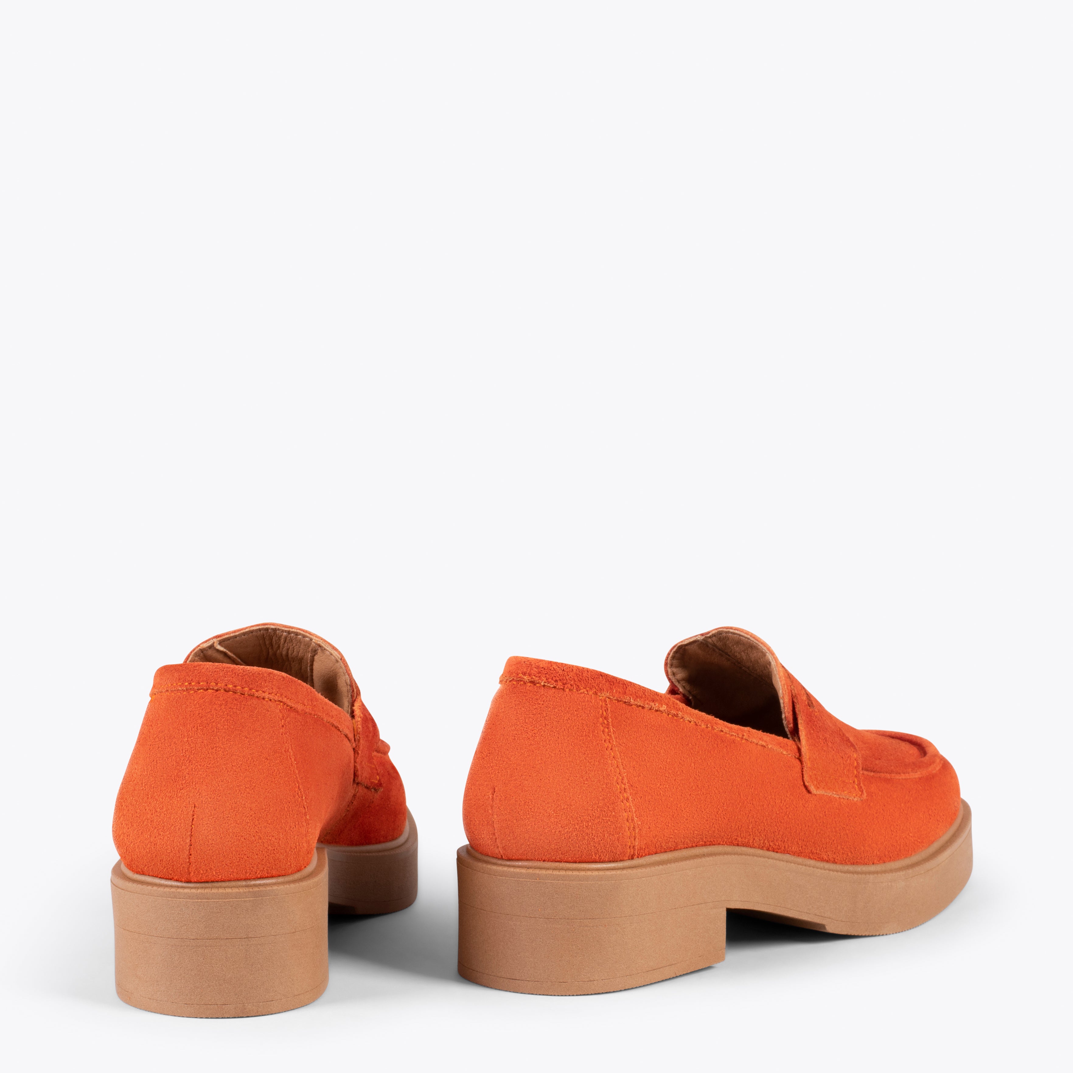 CASUAL - Mocasines básicos con antifaz NARANJA