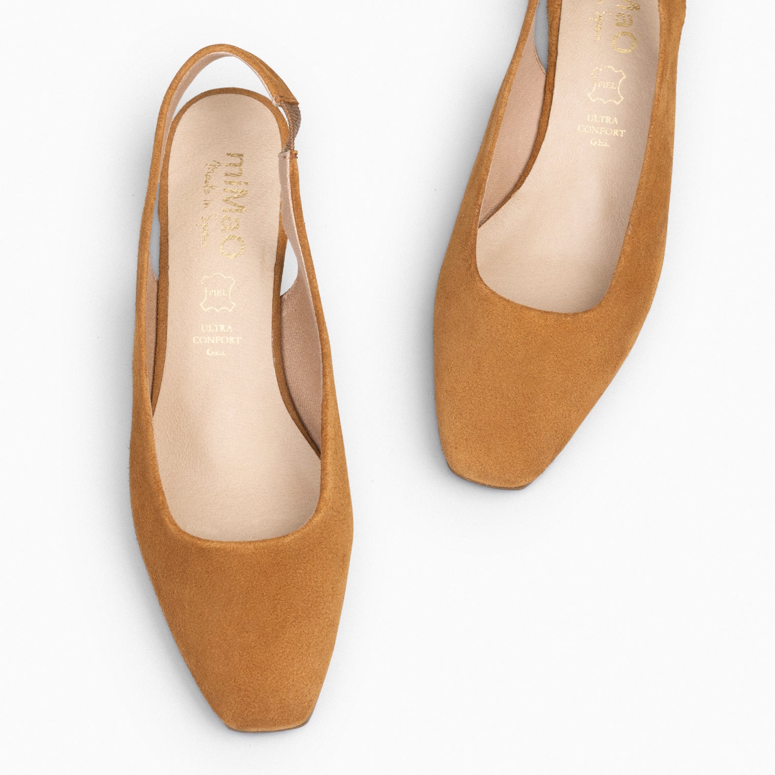 URBAN LADY – Zapatos de Tacón Destalonados CAMEL