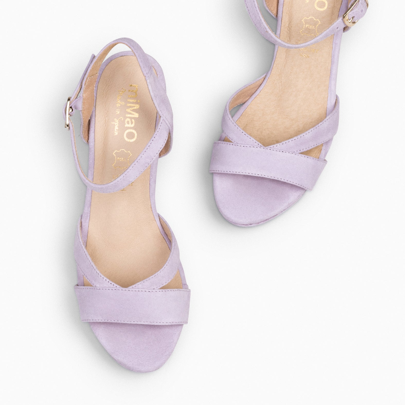 PARIS - Sandalias de fiesta con tacón alto y plataforma LILA