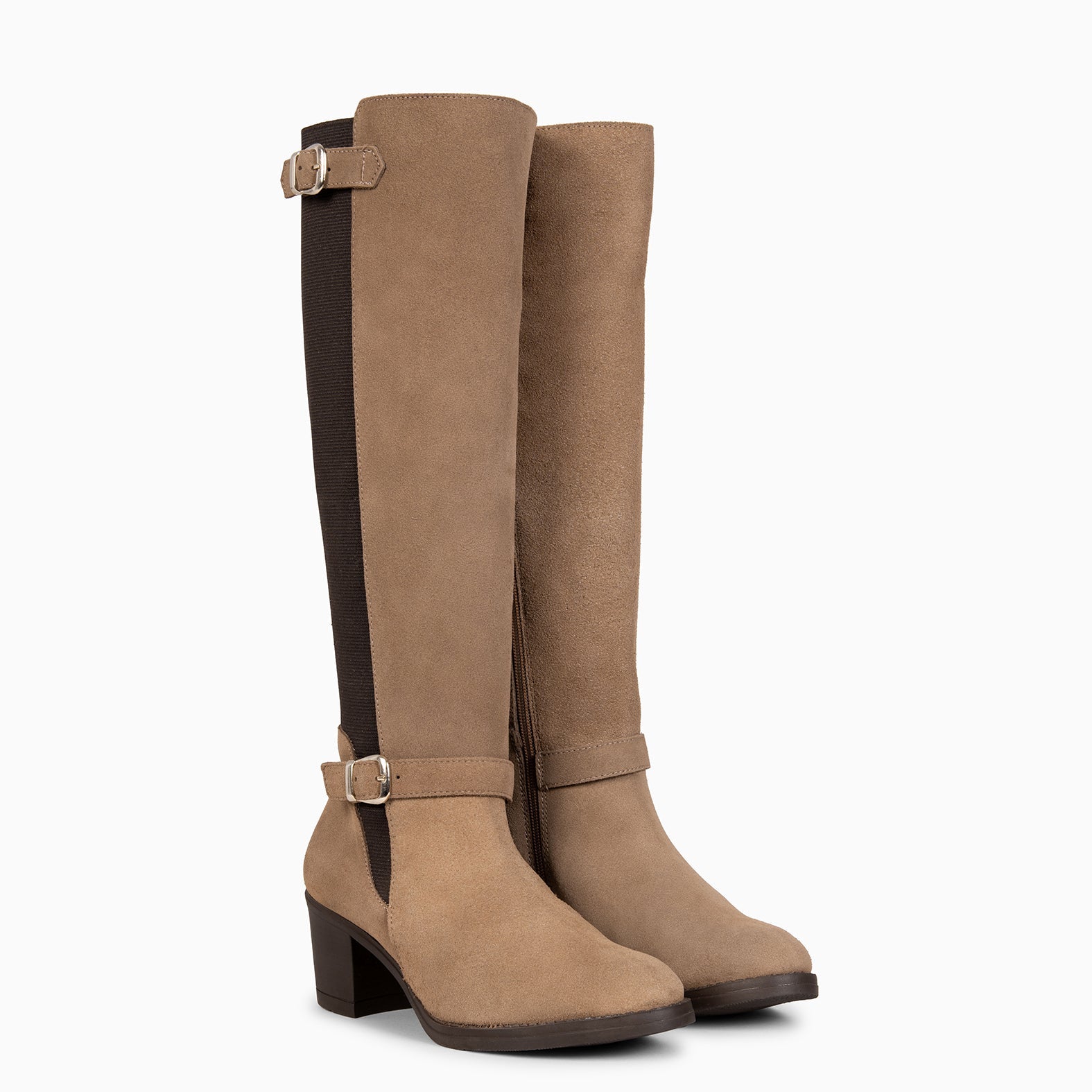 Sena - Botas de vestir con caña elástica TAUPE