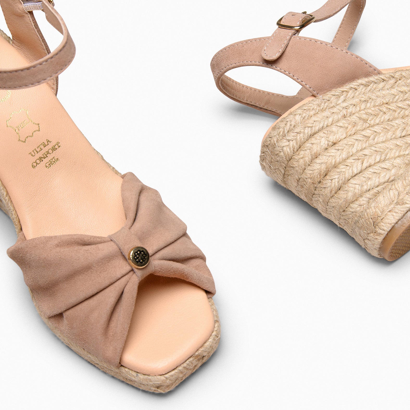 MIRASOL – Cuñas altas de esparto NUDE