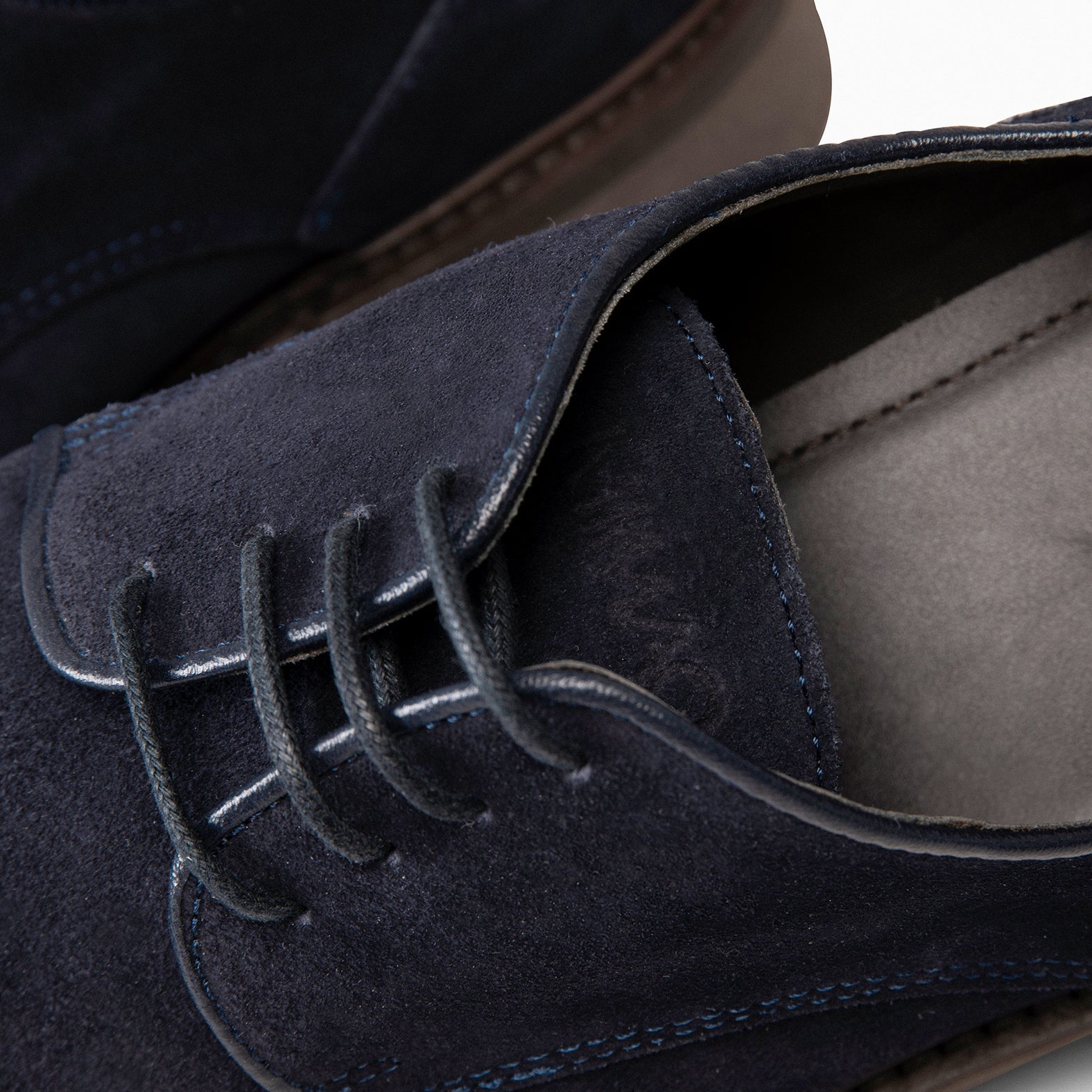 ALONSO – Zapato de vestir de serraje MARINO