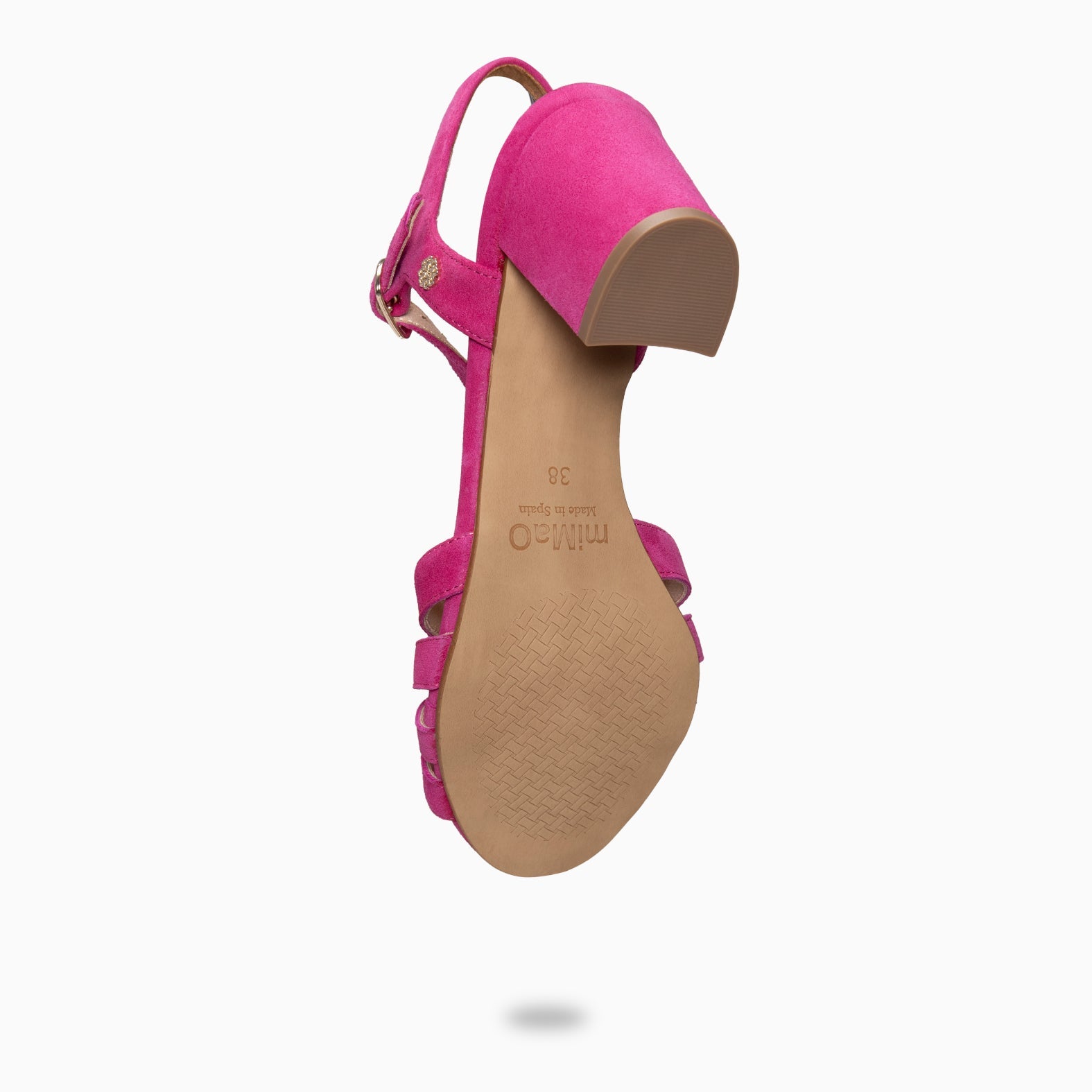 MUSA – Sandalias de Tacón ancho FUCSIA
