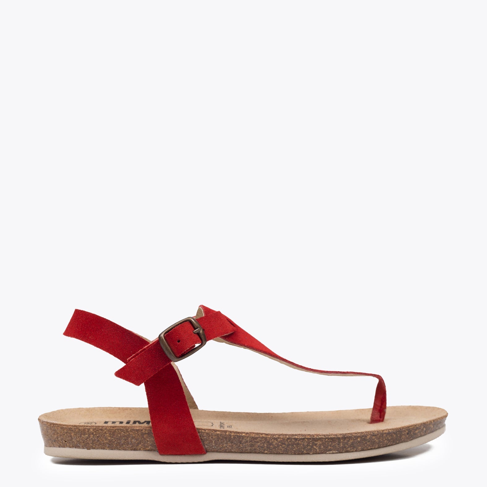 BIO GREEN - Sandalia plana ROJO