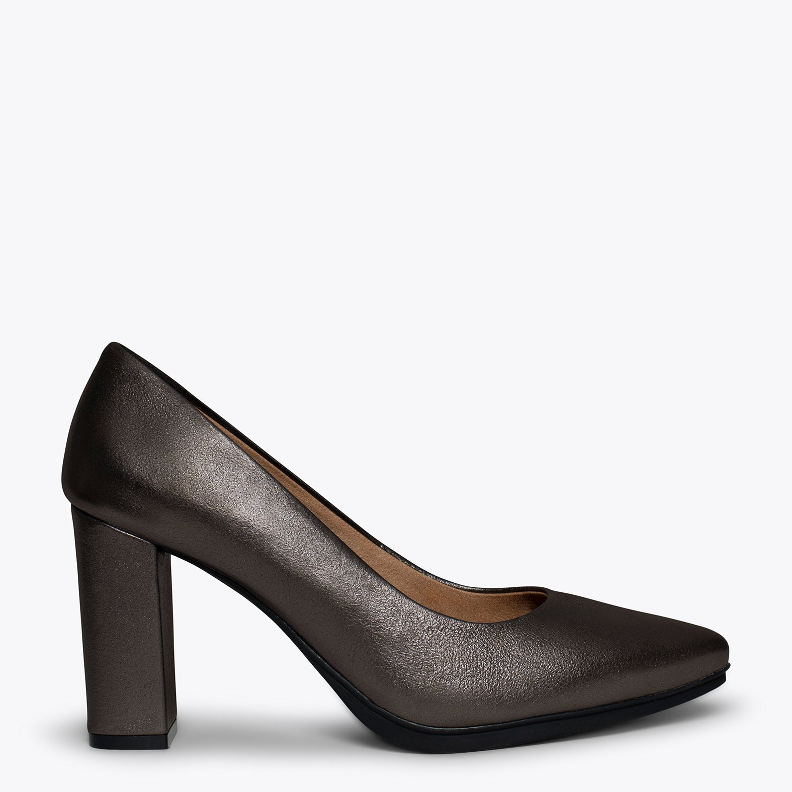 URBAN SPLASH - Zapatos de piel metalizada PLATEADA