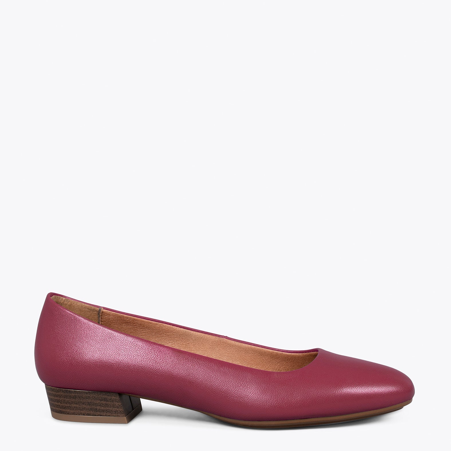 URBAN XS Zapatos de tacón bajo de napa GRANATE