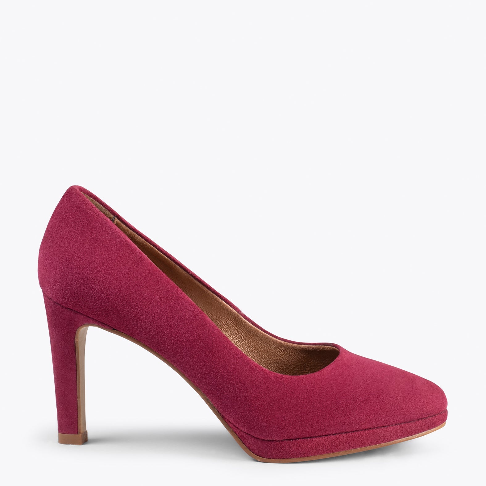 PLATAFORMA - Zapatos de tacón alto y plataforma GRANATE