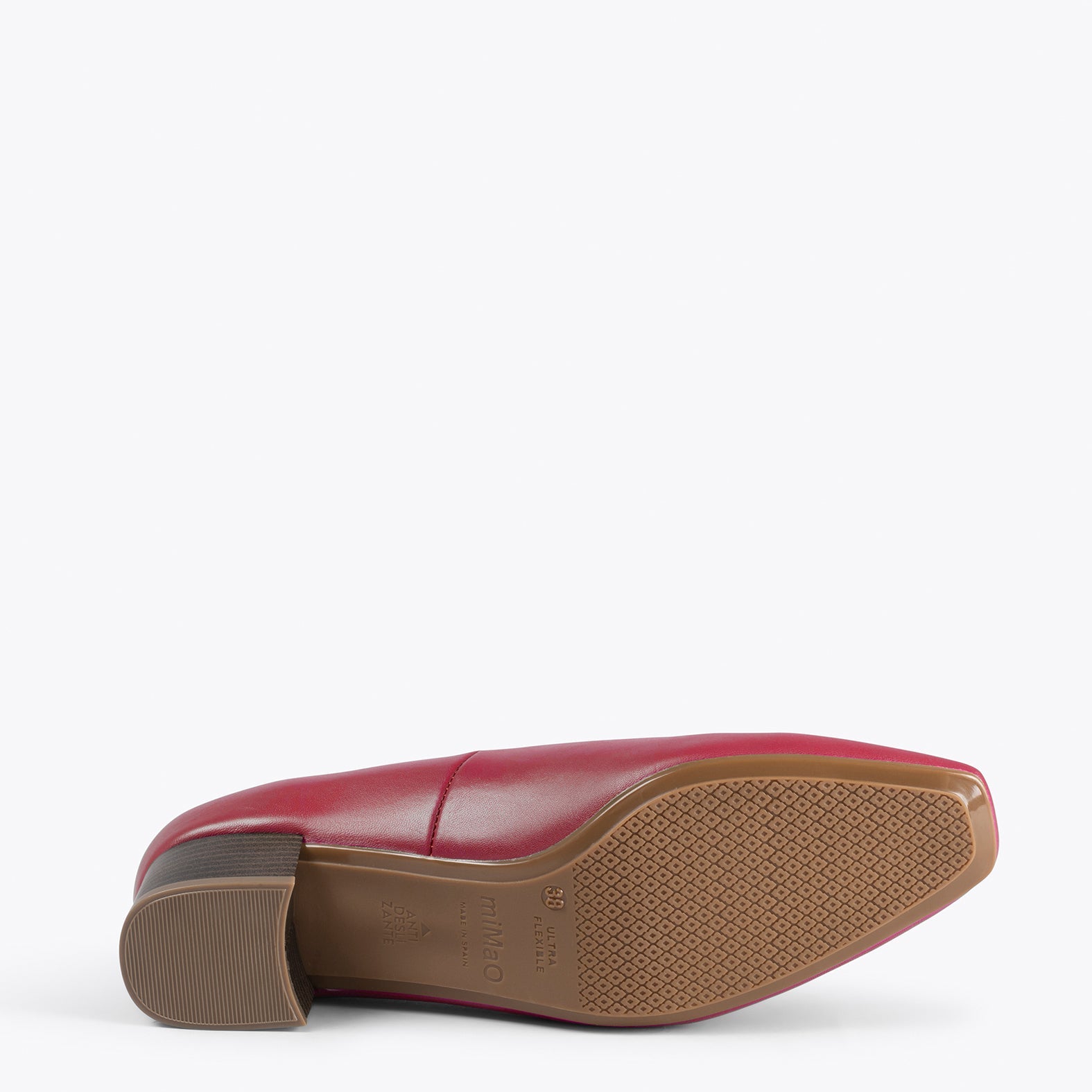 URBAN LADY - Zapatos de tacón bajo de napa GRANATE