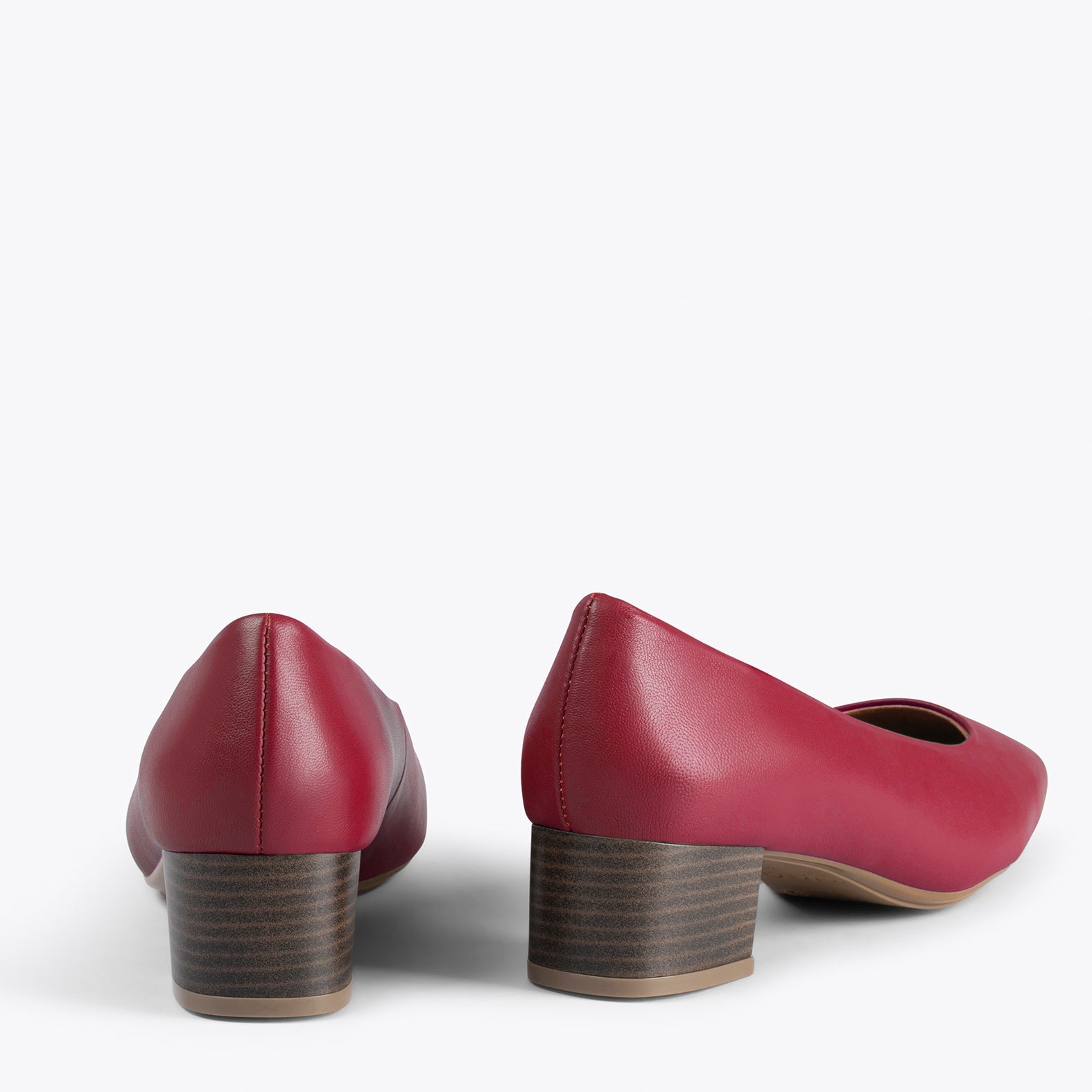 URBAN LADY - Zapatos de tacón bajo de napa GRANATE