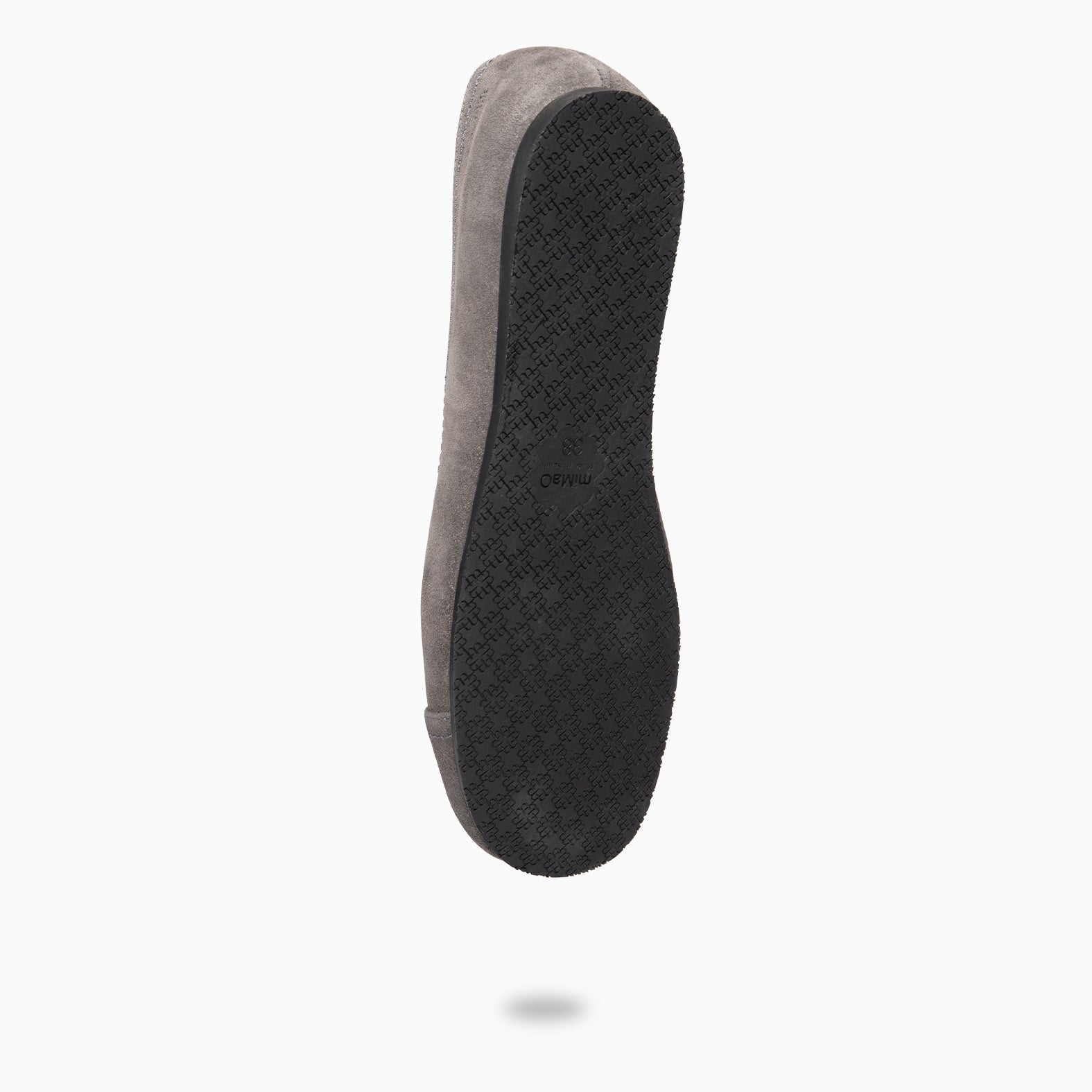 PLUMA - Bailarina baresoft de serraje en GRIS