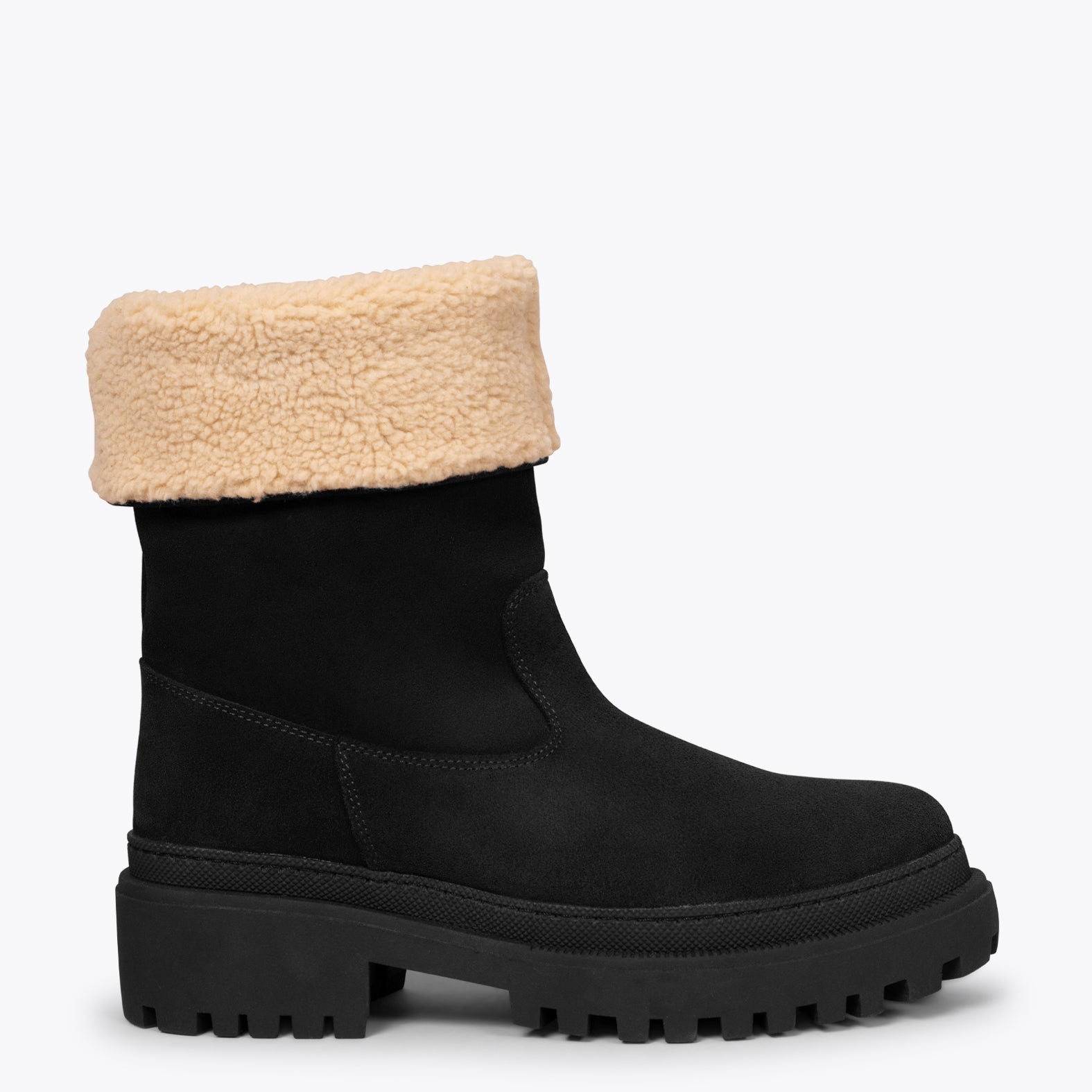 POLAR Botas NEGRAS de piel hidrófuga