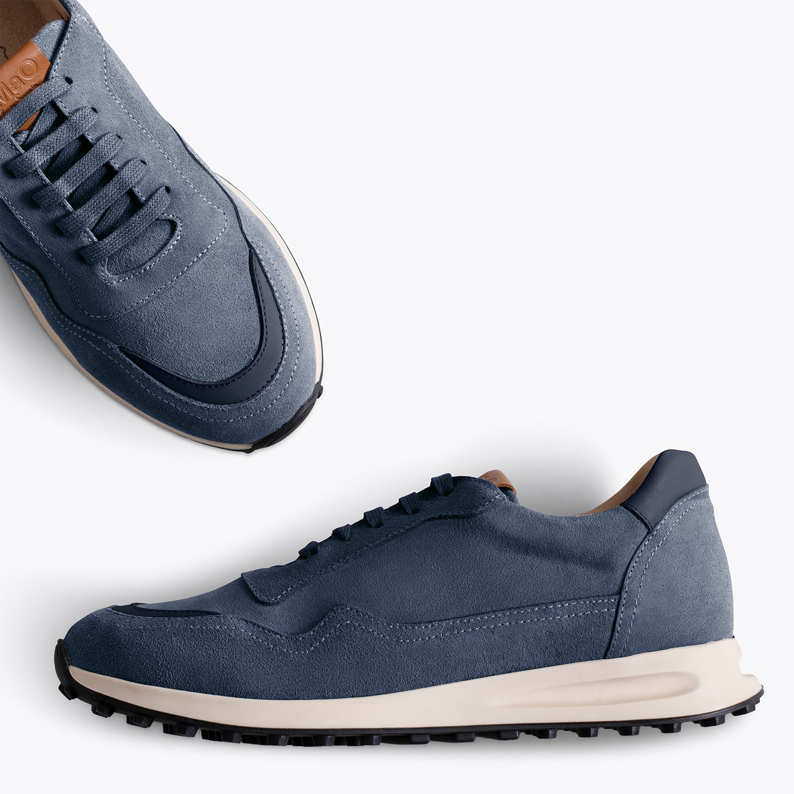 BOSTON - Zapatillas de piel para hombre JEANS