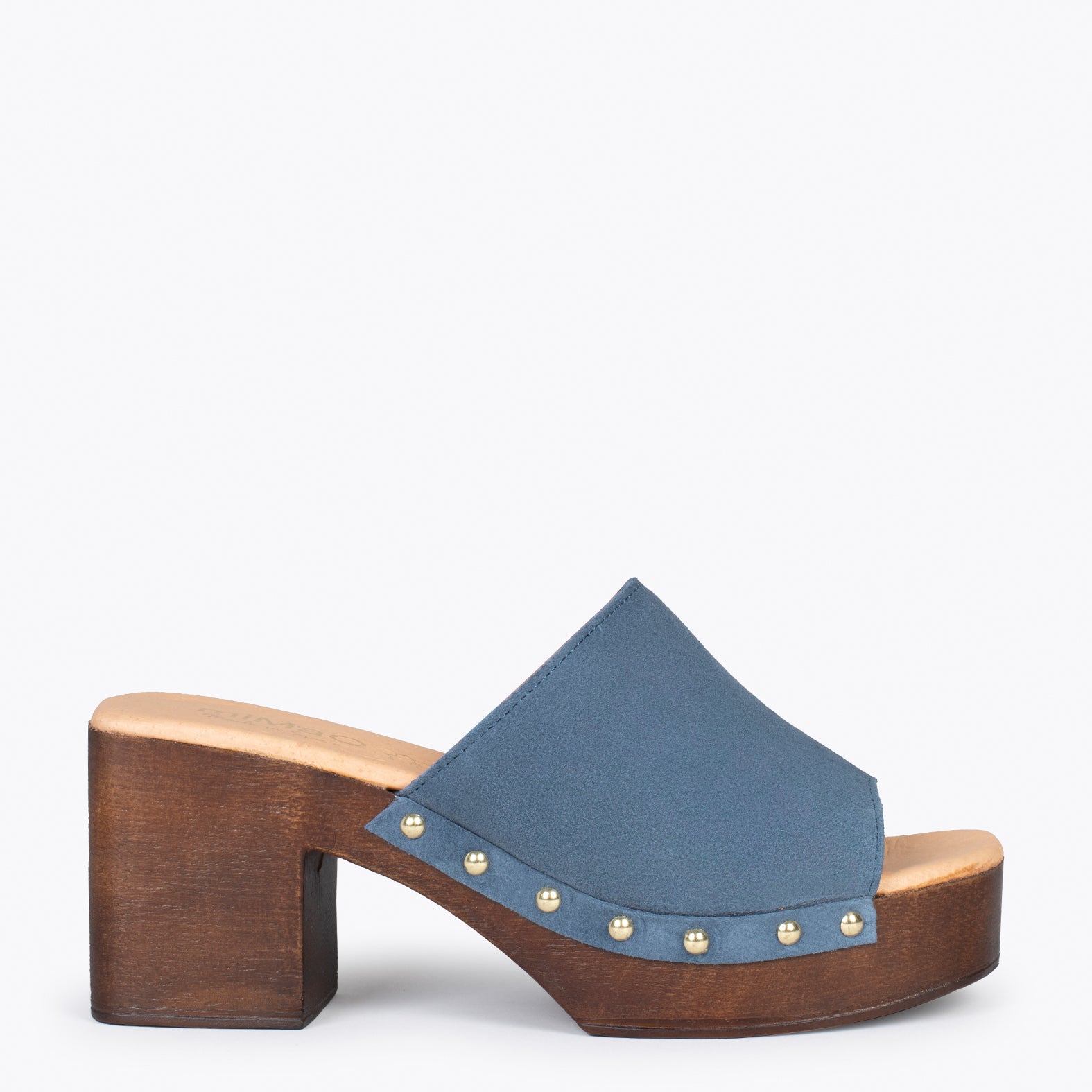 HOLIDAY – Zuecos con tacón y plataforma AZUL